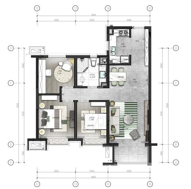 胶州华润城 A 户型 | 人间四月天，爱、暖、希望的空间演绎-36