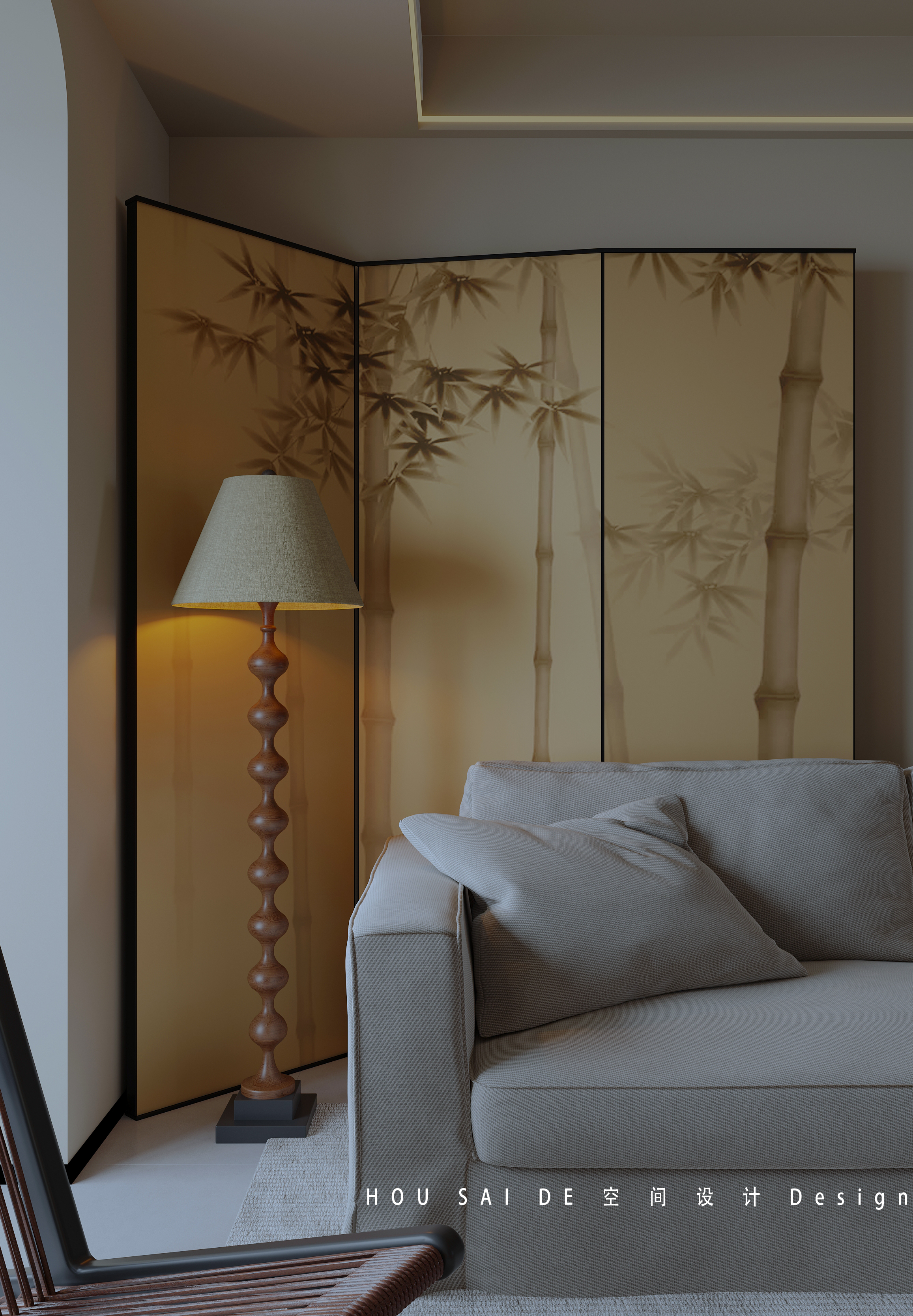 中古风室内设计丨中国河北丨HSD 空间设计-3