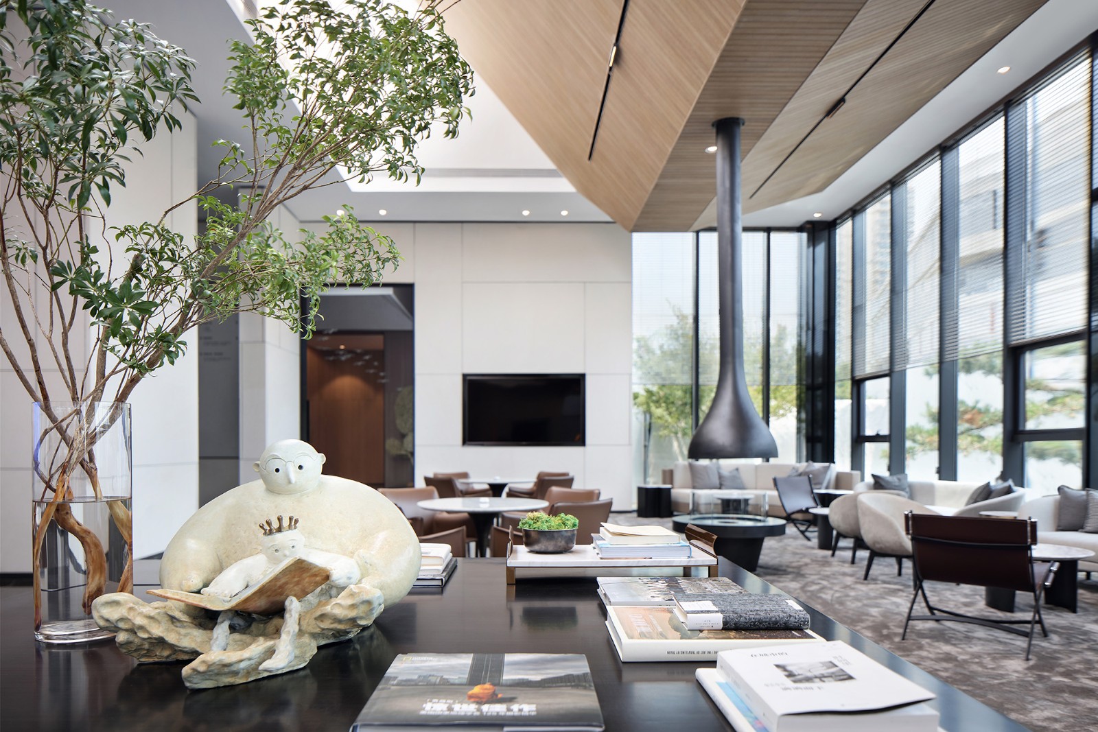 原木 大理石，简约美学馆  深圳31设计-23