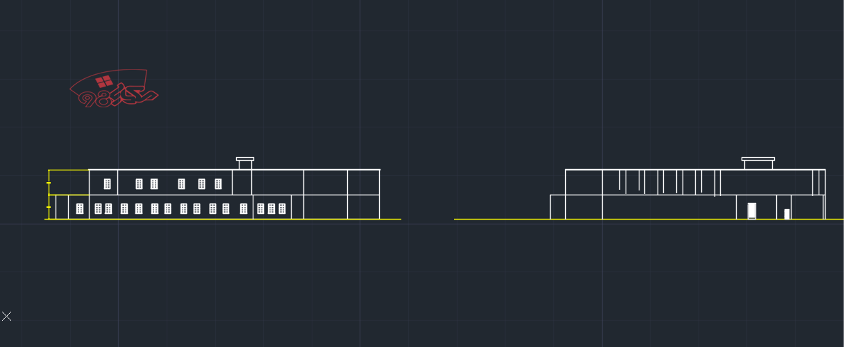پروژه معماری مدرسه ابتدایی 12 کلاسه کامل | معماری 98-14