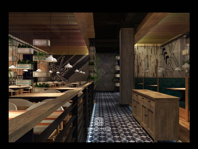 主题餐厅设计-花中城中铁店主题餐厅设计-8