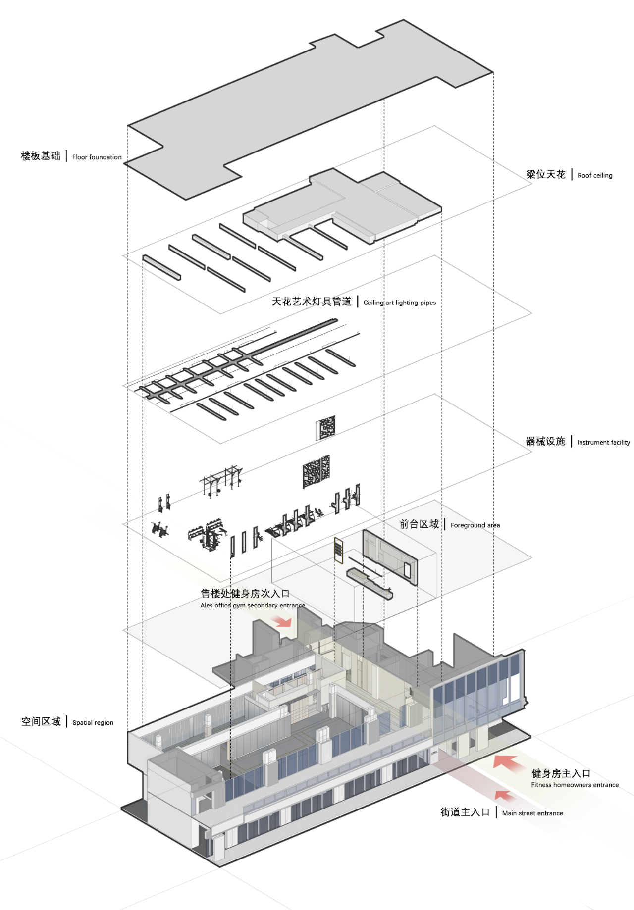 华发特美U健身四季云山店丨中国珠海丨深圳零次方空间设计-9