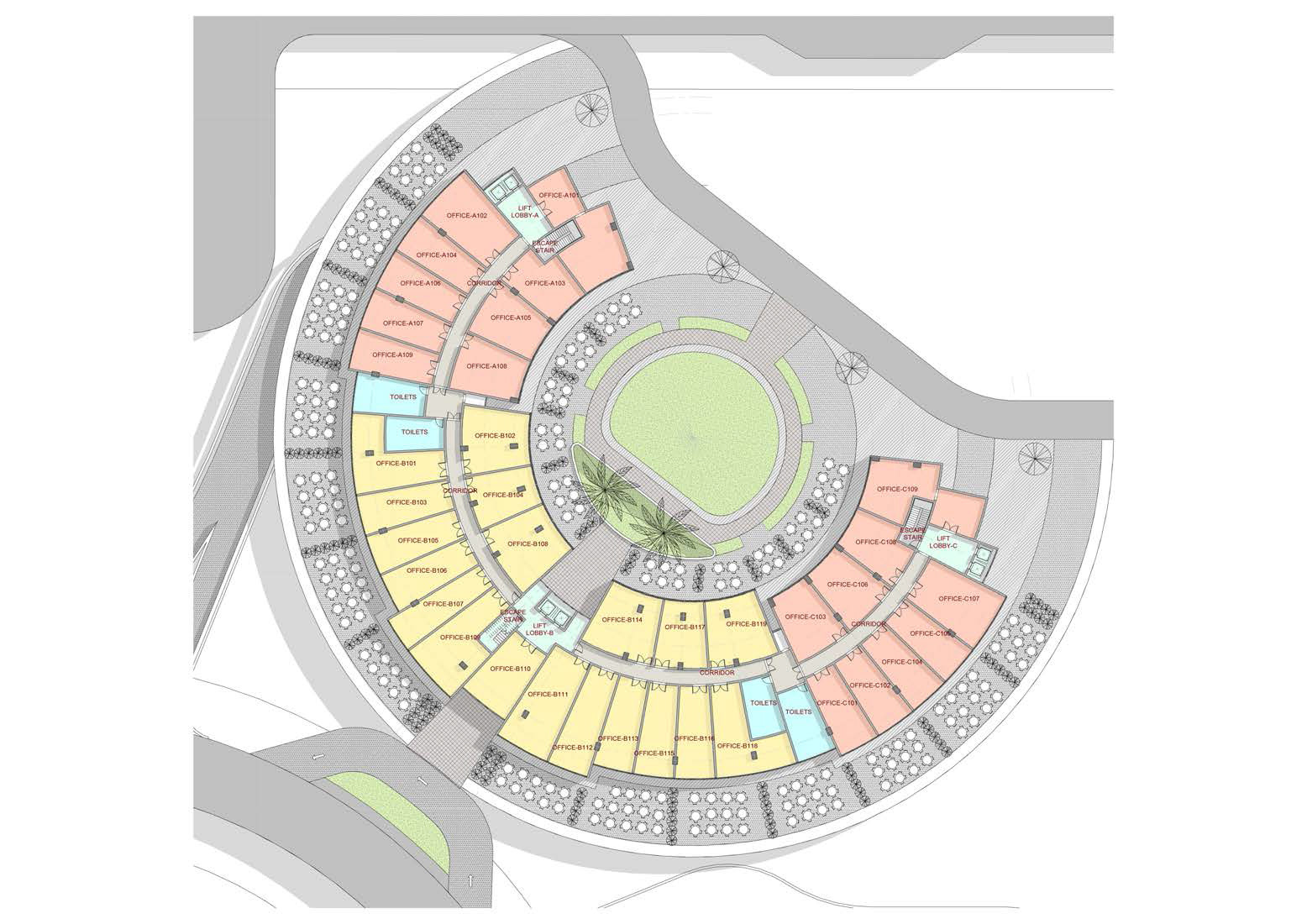 弧状办公大楼丨埃及开罗丨Mimar Egypt-18