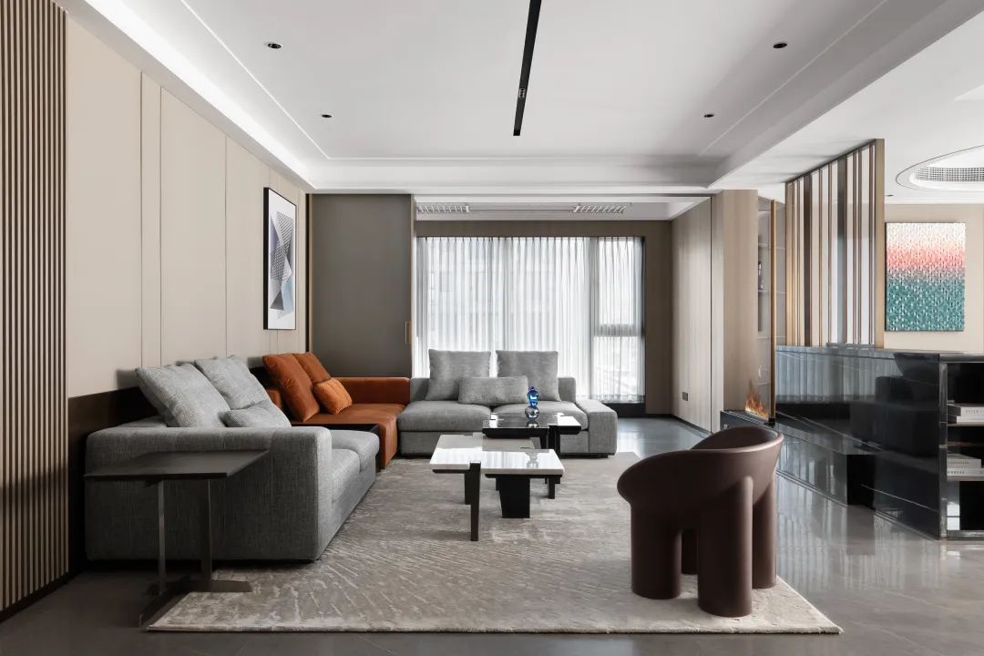 山水国际 · 现代轻奢的宁静家居空间丨中国杭州丨品冠设计-3