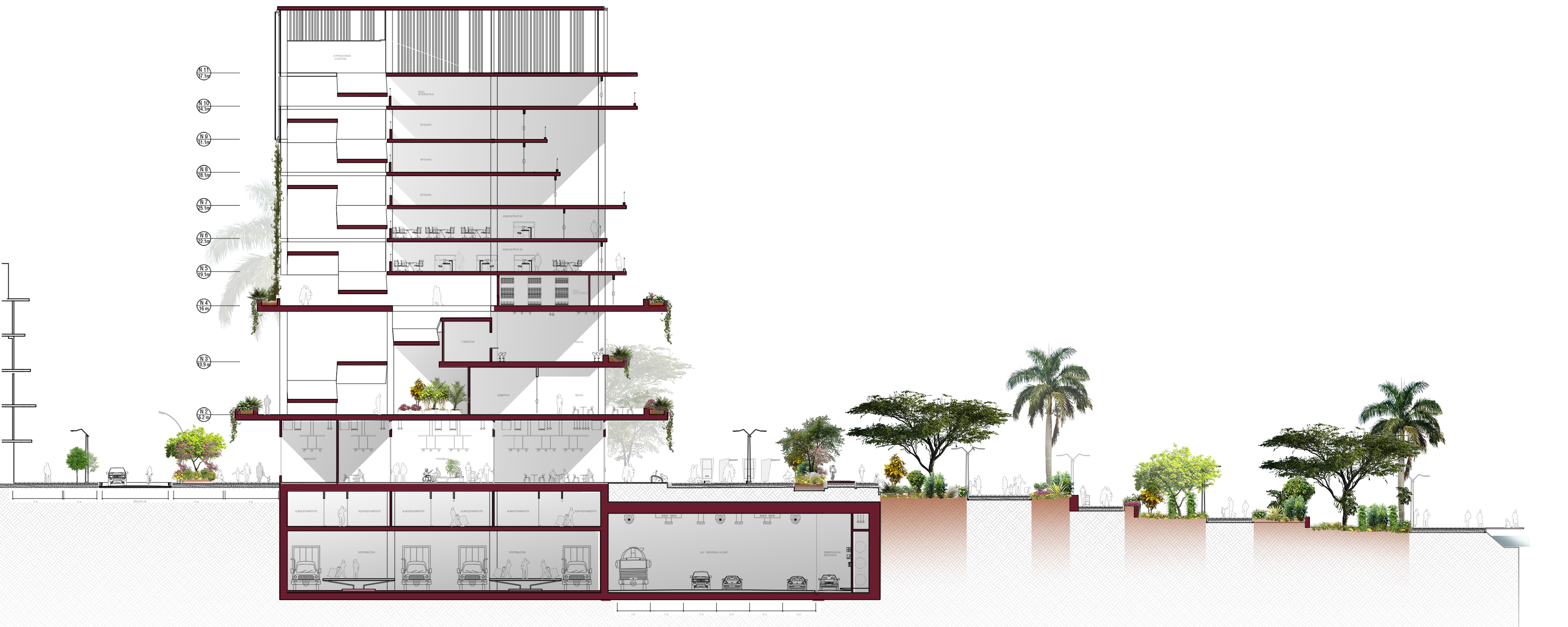 Medellín 城市更新提案丨Sebastián Mejía Silva 等-5