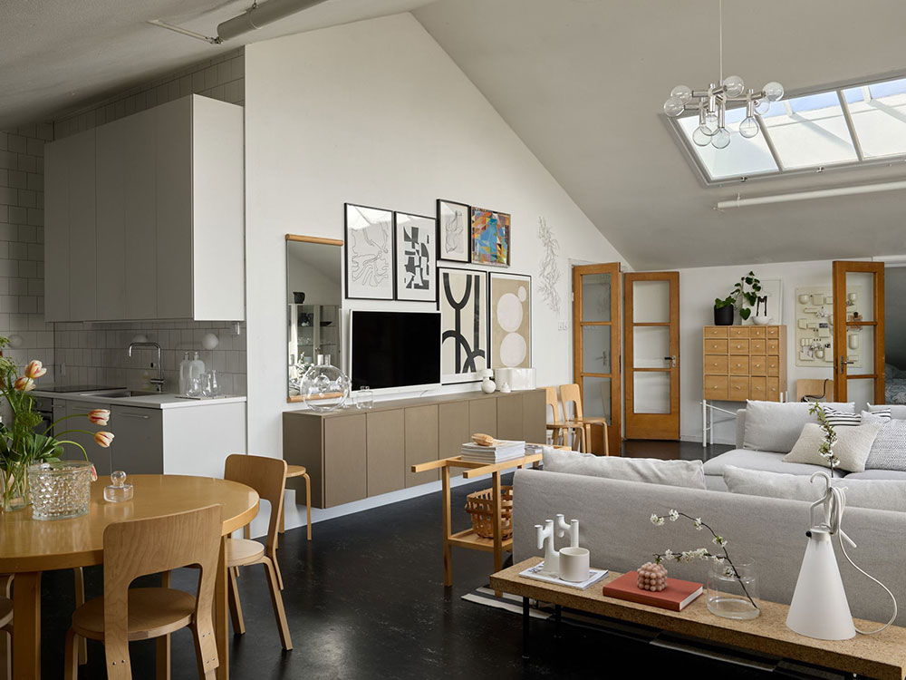 斯德哥尔摩郊区的顶楼公寓-8