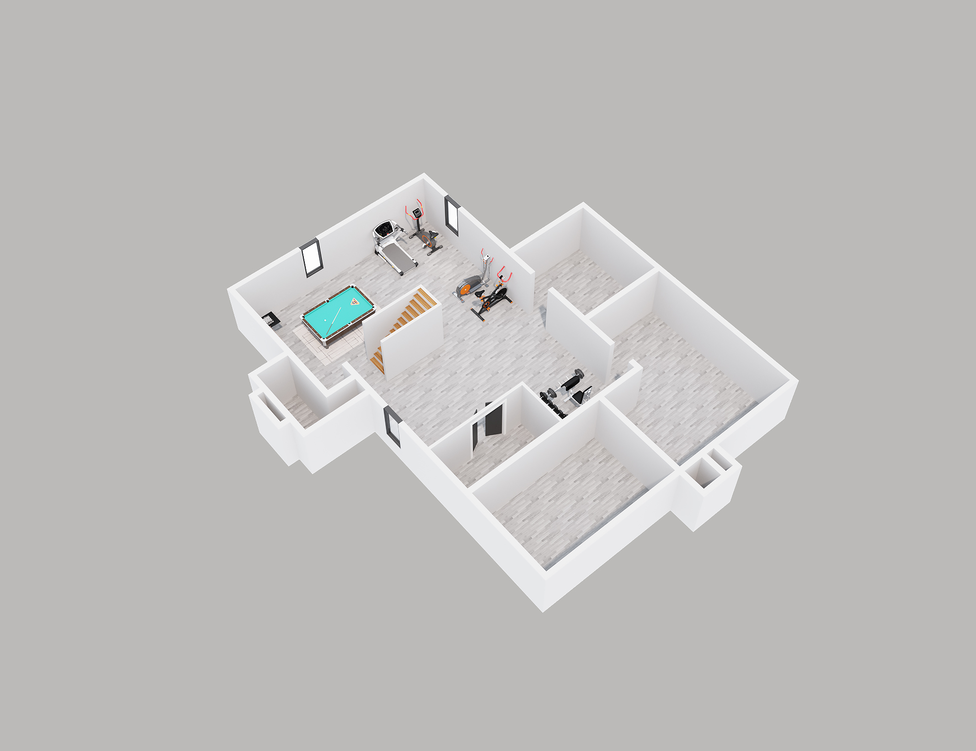 三维楼层平面图-26