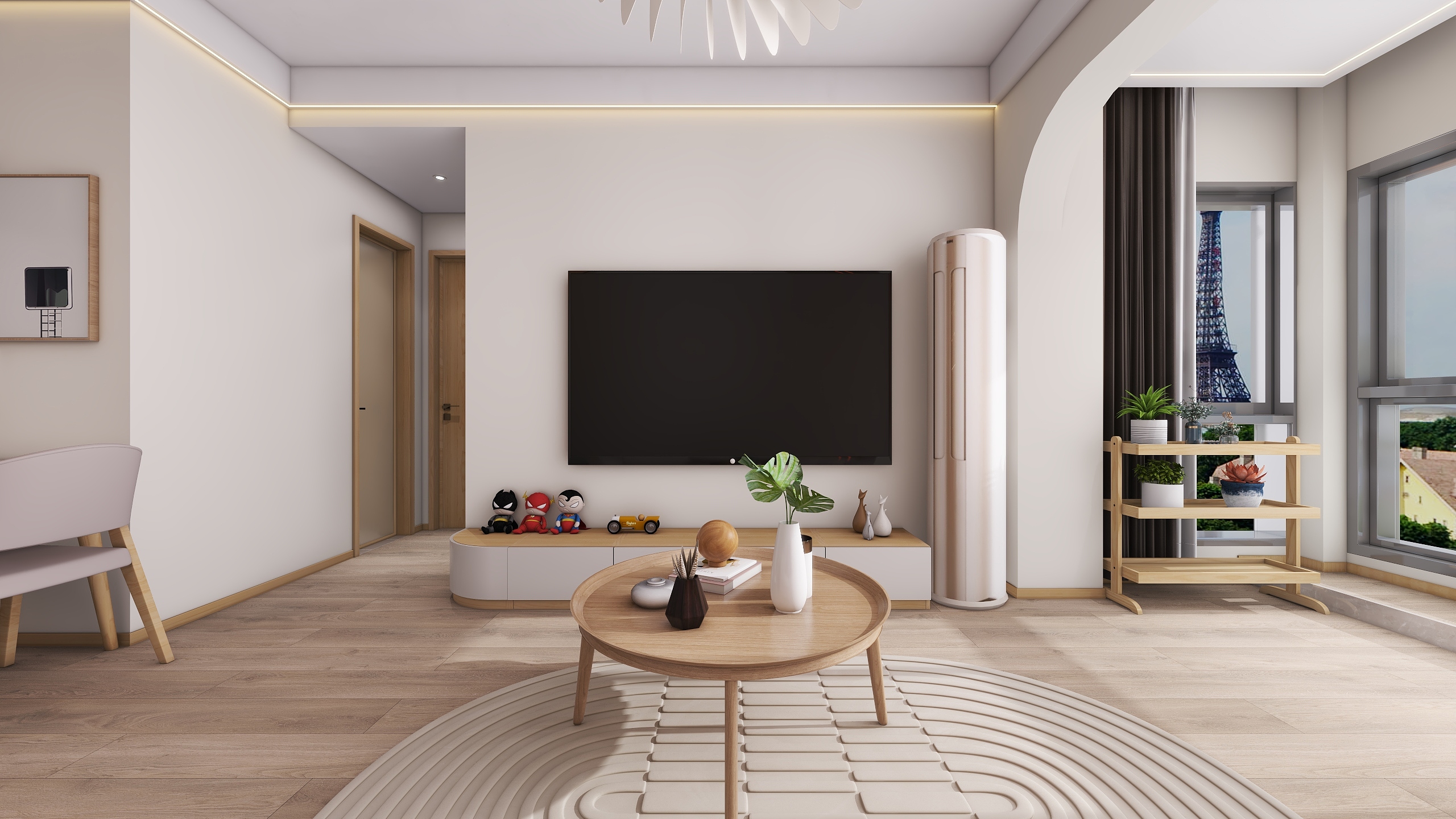 四川成都汇厦少城锦官郡（67平方日式原木风两居室）-8