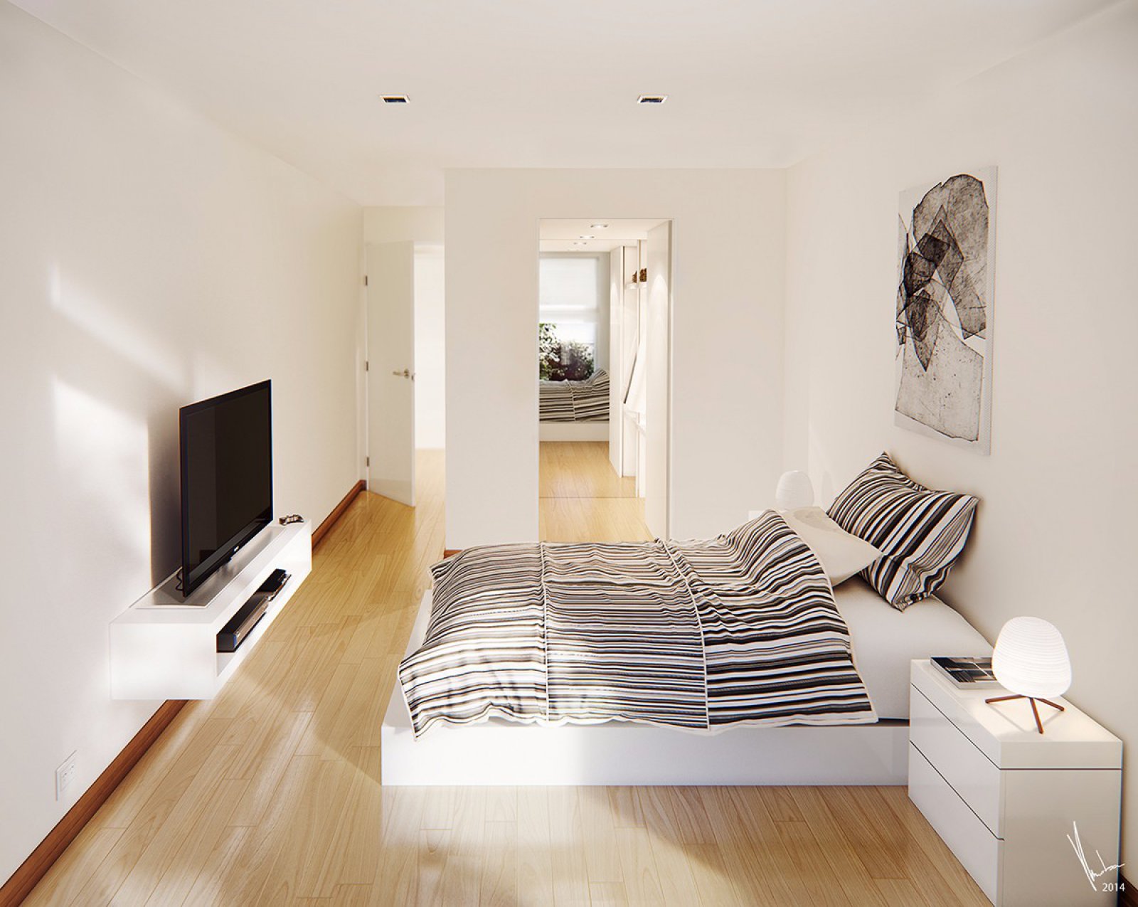 国外现代感木质公寓-4