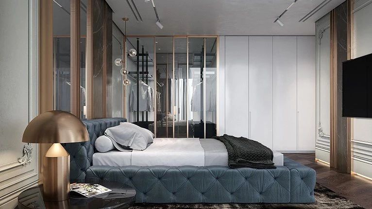 现代简约轻奢风格 | 混搭元素打造高级感大宅-14