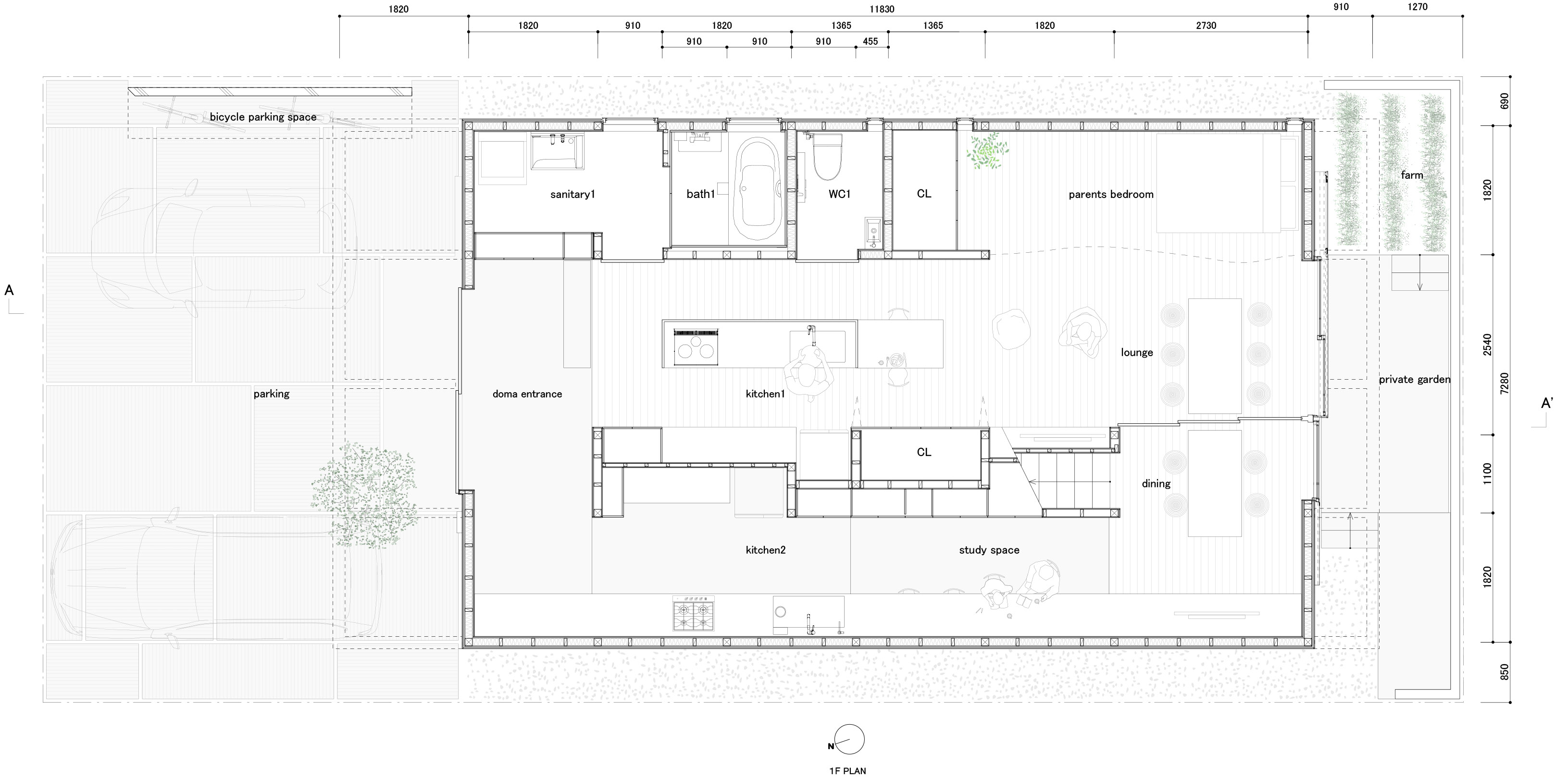 羽根北住宅丨日本丨Katsutoshi Sasaki + Associates-11