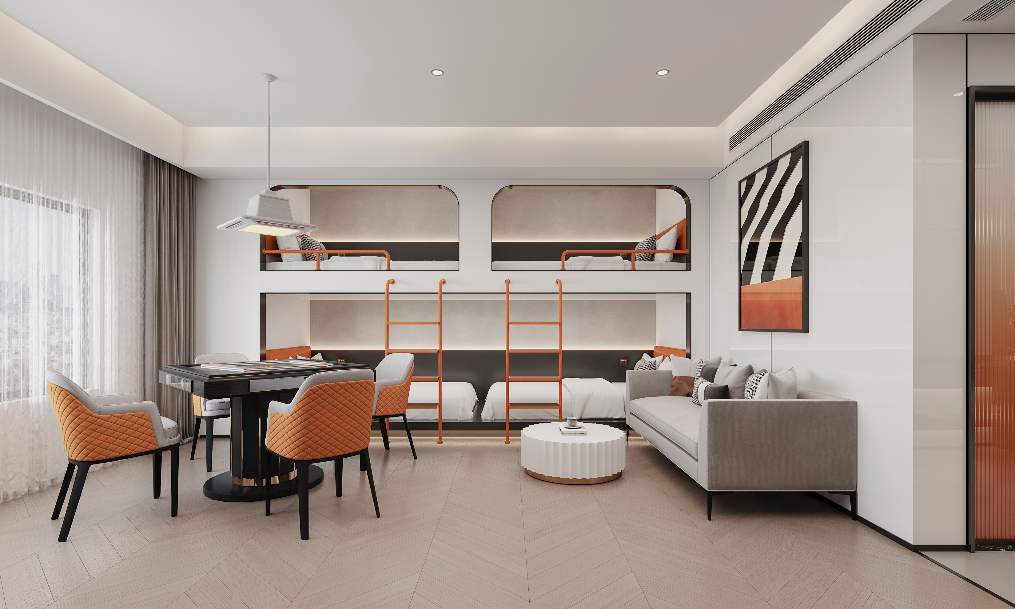 电竞酒店装修效果图-15