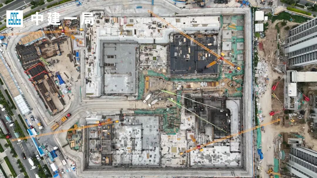 雄安低碳商务地标!中建一局承建的中国绿发雄安新时代广场项目迎来新进展-49