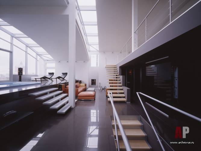 极简风格带泳池的顶层公寓室内设计丨Вишнепольская Юлия,Карцев Андрей等-30