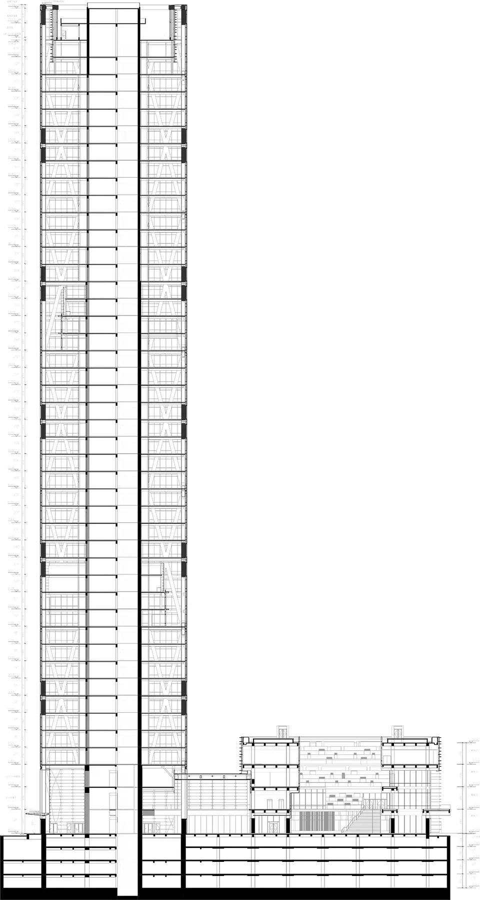 东部新城核心区 C36#地块项目（宁波国华金融中心）丨中国宁波丨SOM,浙江省建筑设计研究院-77