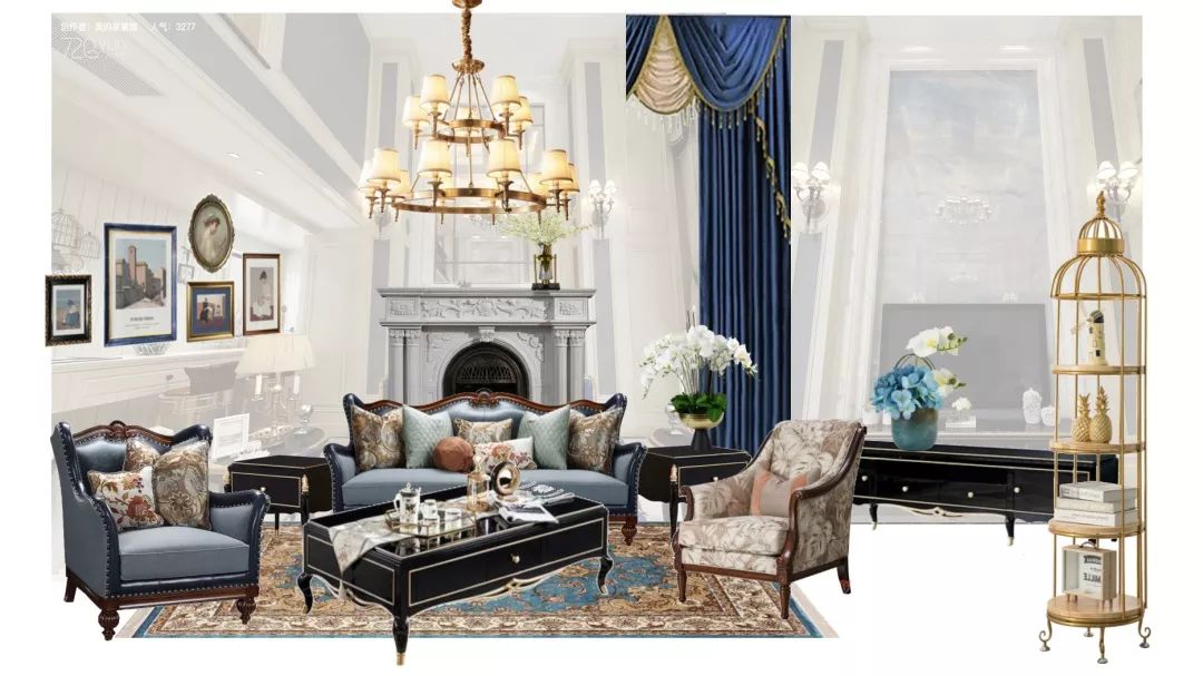 暖男标配的家 | 法式质感美式小清新混搭,打造 280㎡优雅生活空间-26