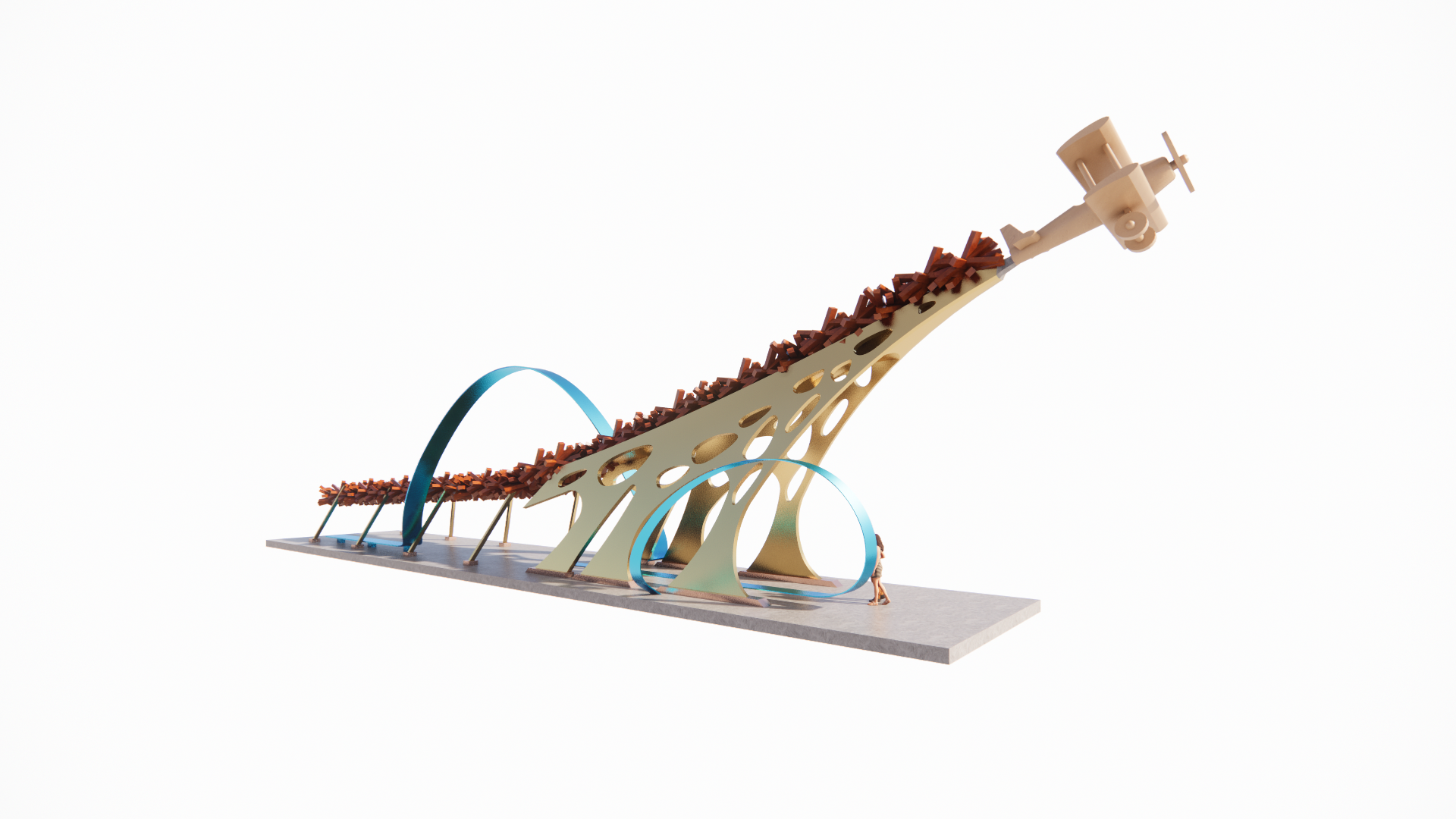 飞行员，雕塑，BGA丨axios_architecture-1