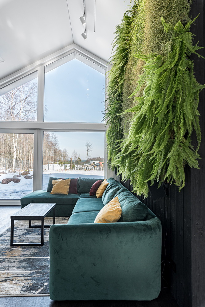 自然植物墙装饰的室内设计项目丨“室内工作室”（“Interjero lizdas”）-24