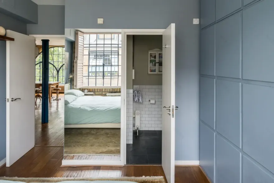 伦敦中心砖式拱窗优雅阁楼设计-12