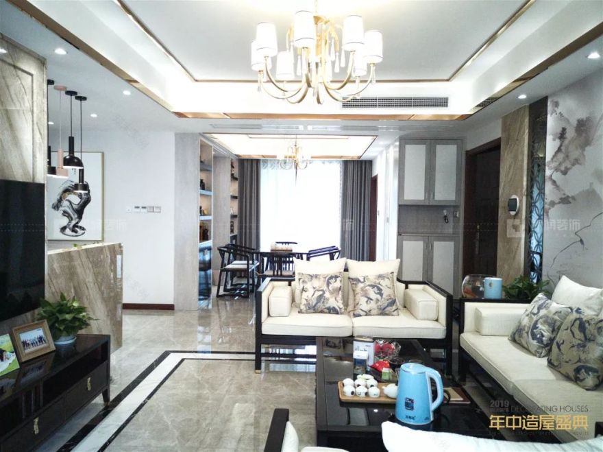 龙湖听蓝湾 120㎡新中式雅居,演绎君子风度生活-5