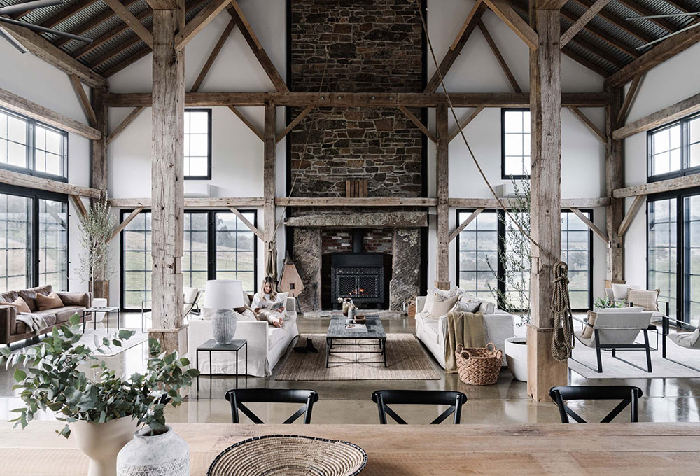 澳大利亚的 160 年美式古董 barn 改造-3