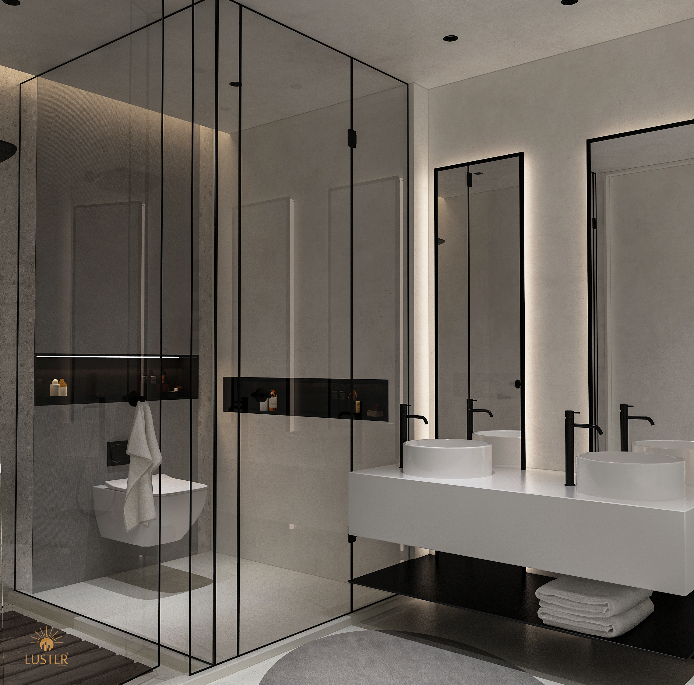 阿联酋极简主义浴室丨Mahmoud abd elmajied-6