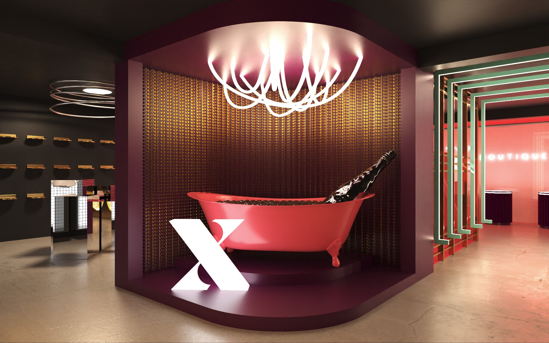 X Boutique 浪漫内衣店设计-31