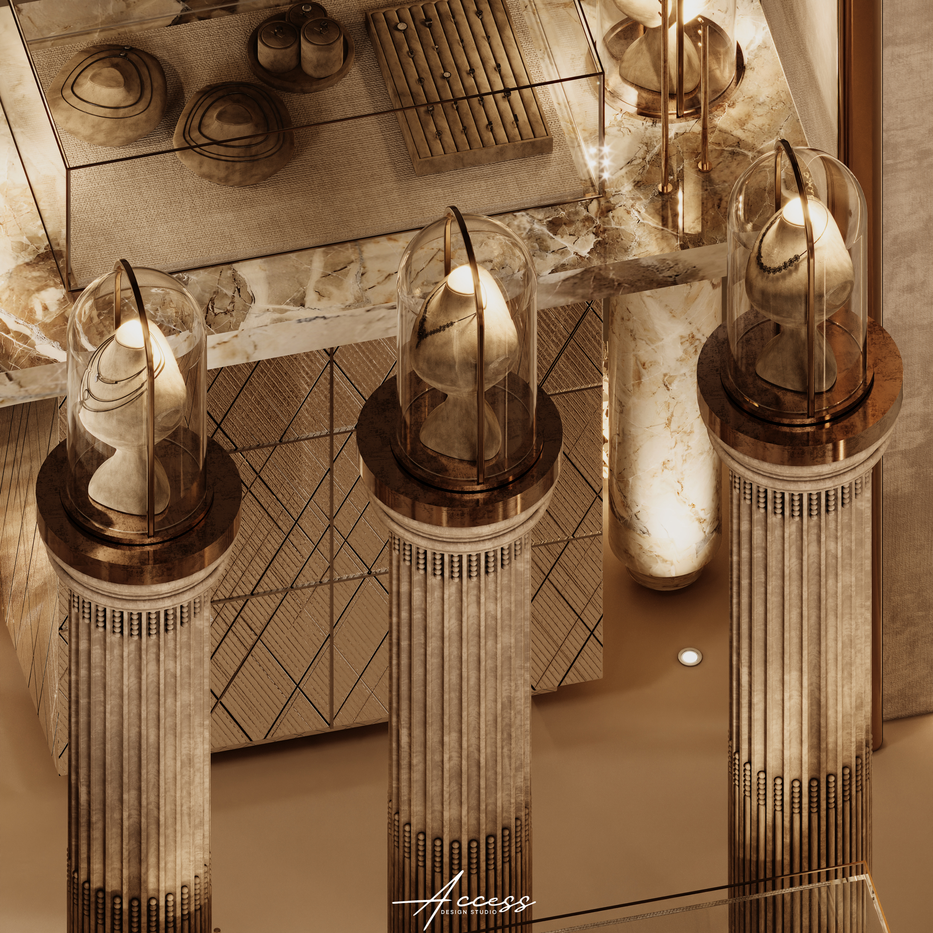 Jewelry Booth Design kwt " CAPARICA "-4