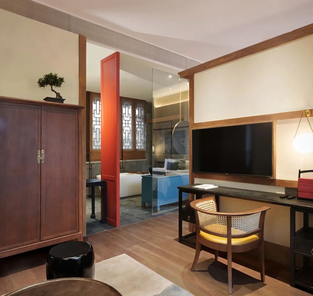 《西厢记》戏曲元素融入民宿设计,打造暧昧空间-92