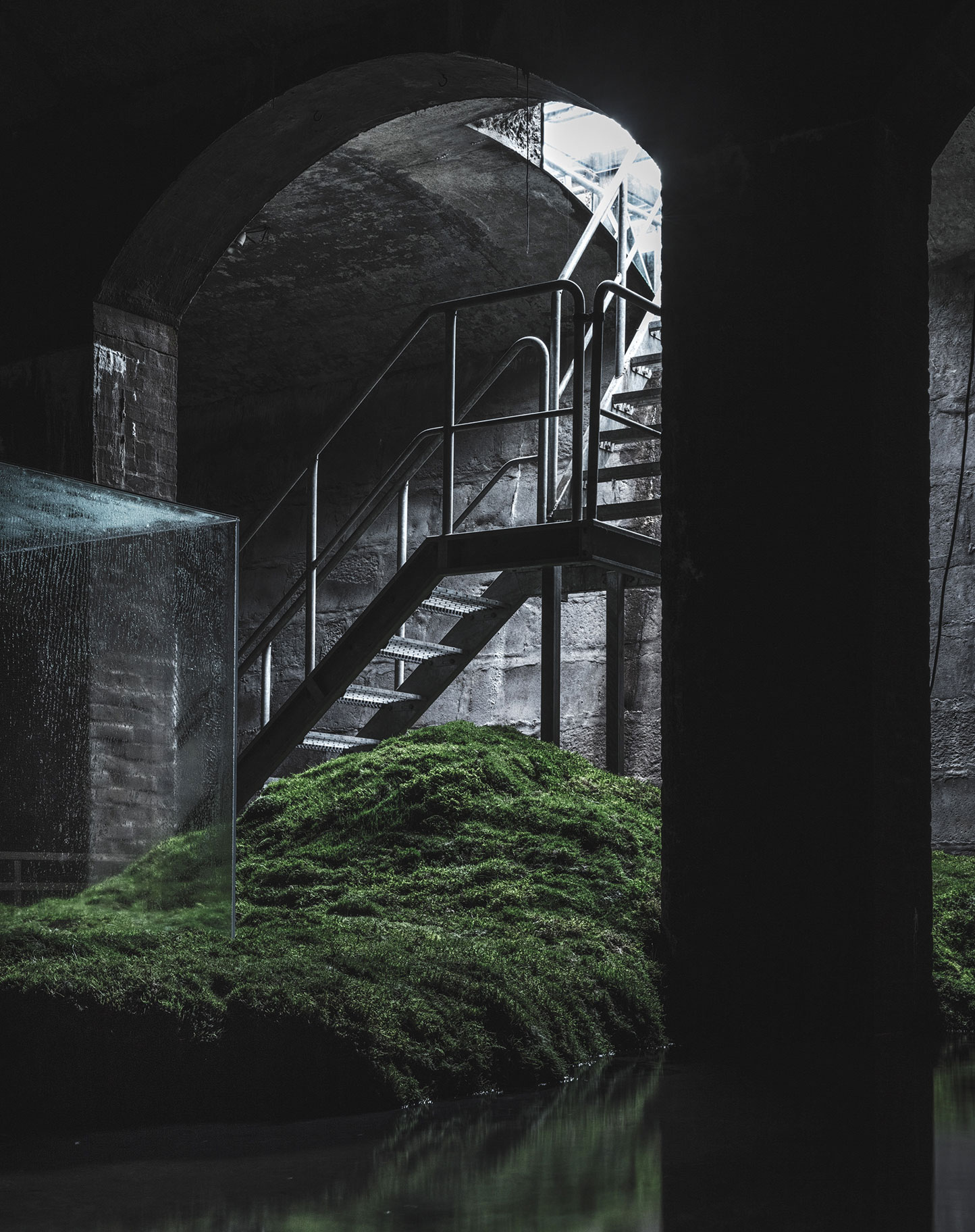 Hiroshi Sambuichis Subterranean Installation at The Cisterns.-1