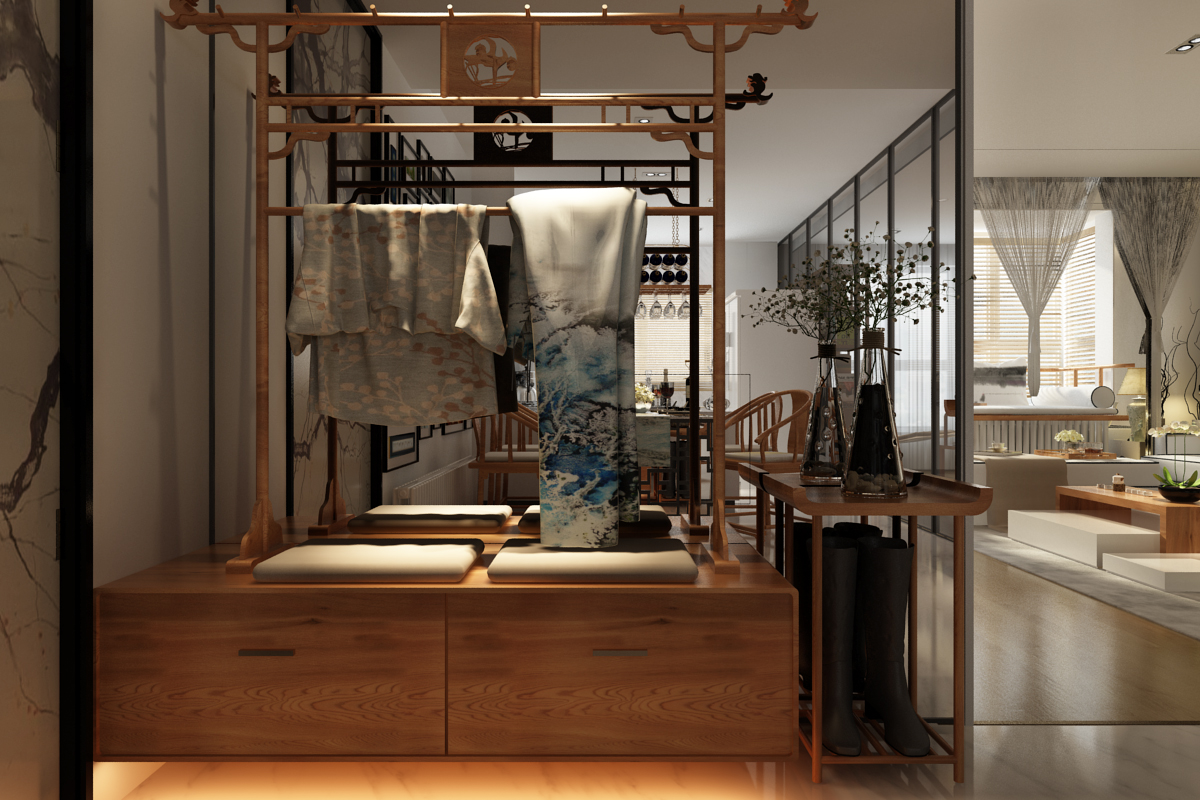 新中式 中式古典 奢华家装别墅样板房-11-0