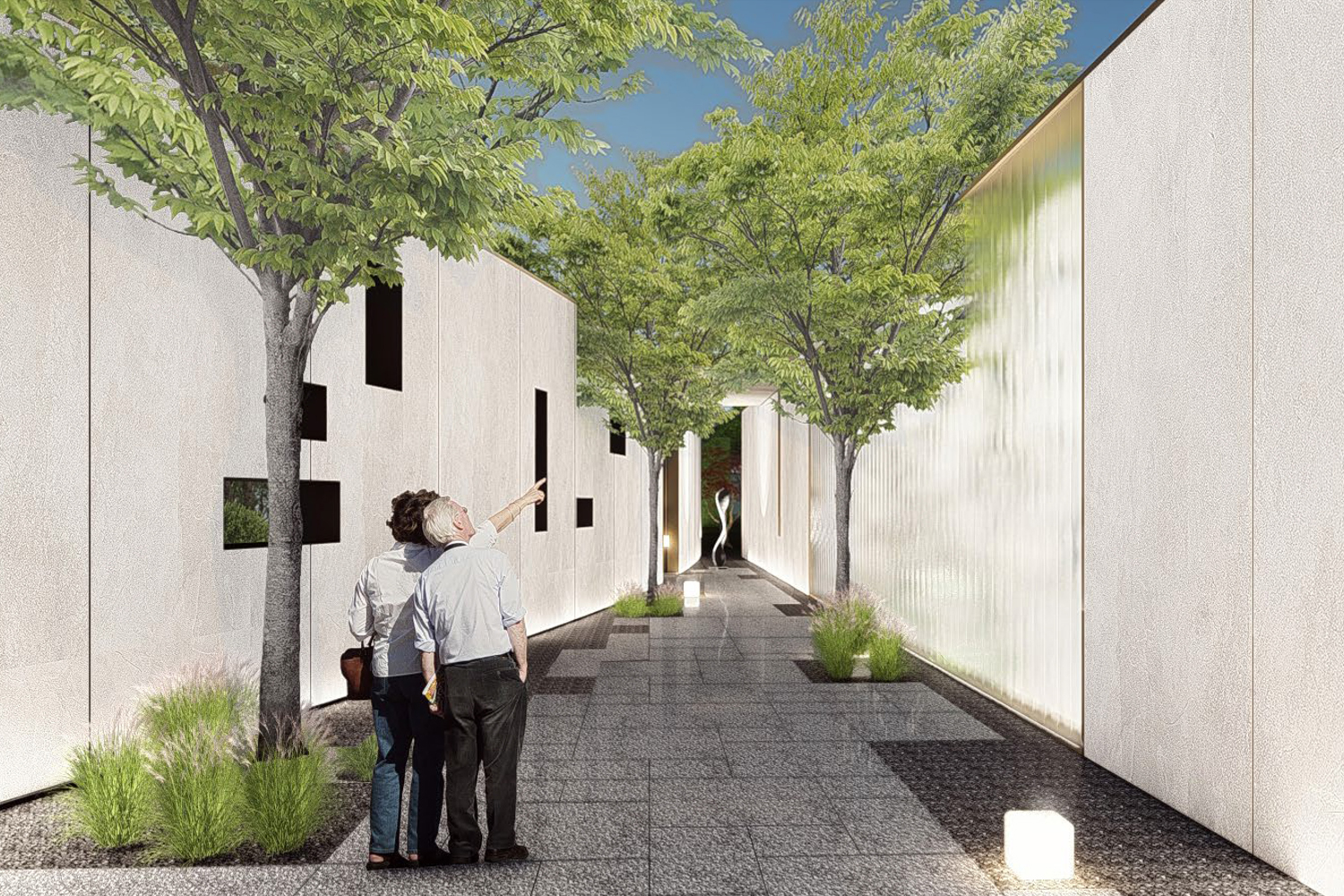 天津远洋宽阅时光示范区景观SU模型-6