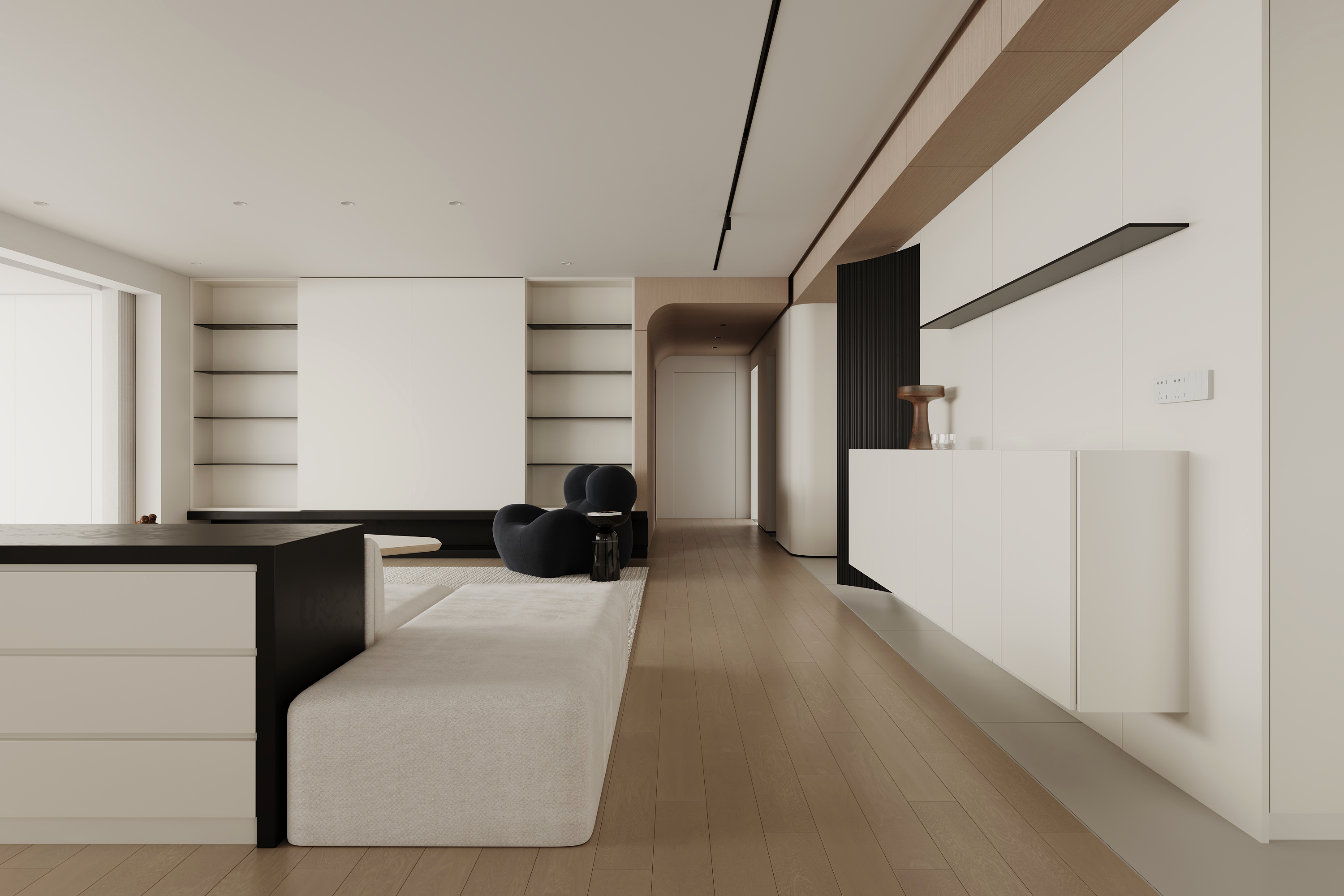 极简奶油风家装丨禾艺视觉设计表现-6