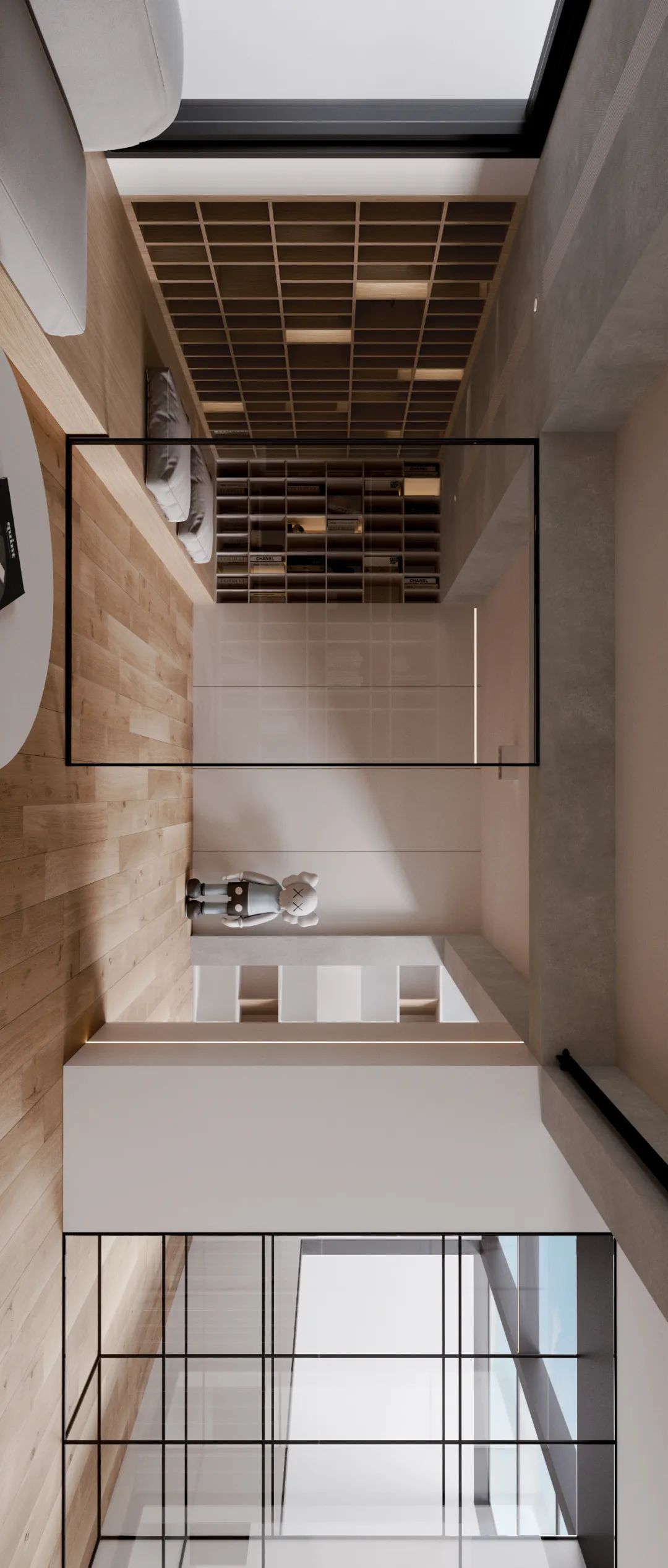 上海融信别墅极致简约设计，裸梁结构强调空间关系-19