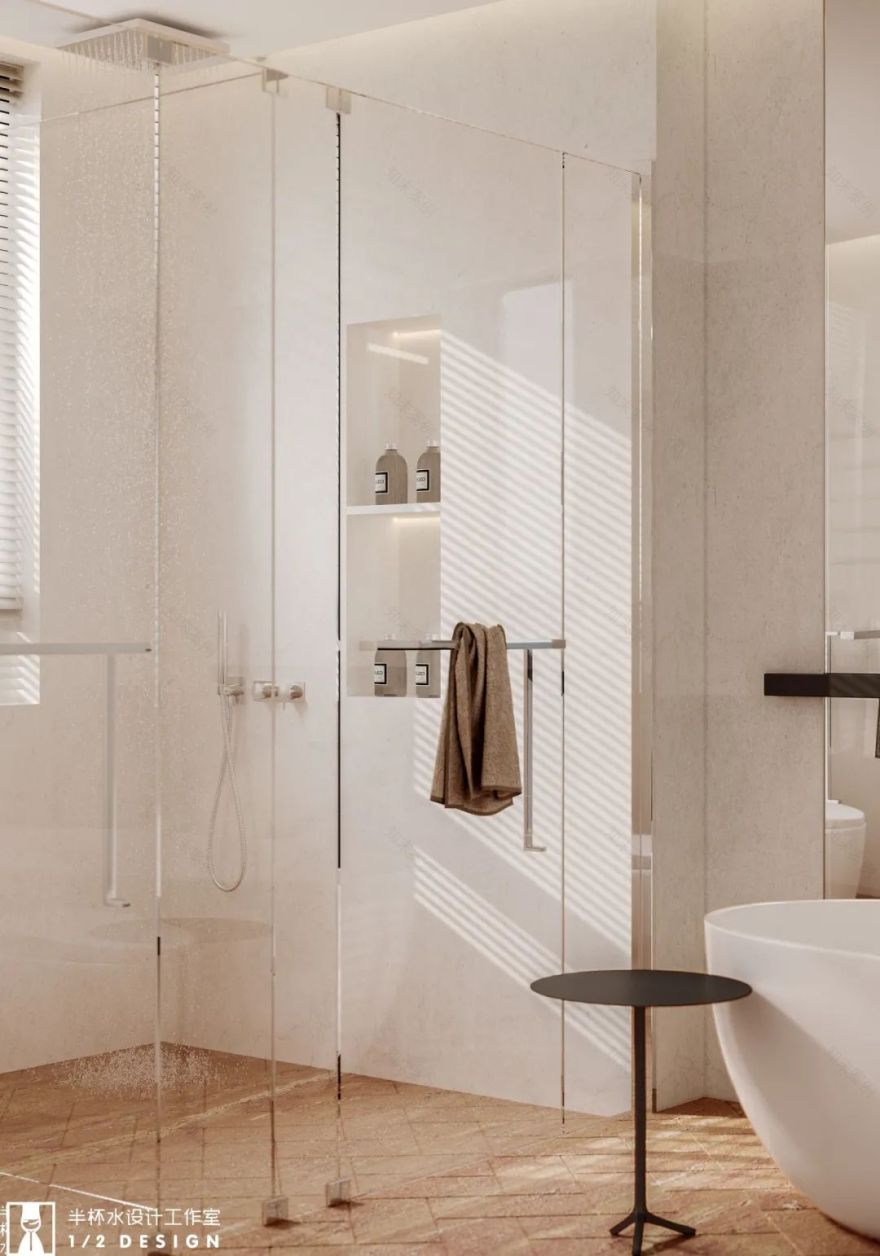 泊蔚法式现代风室内设计丨半杯水工作室-47