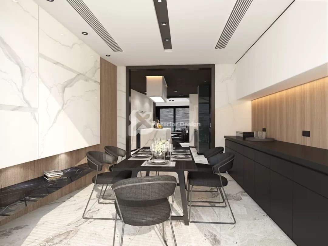 黑白极简,打造 330㎡顶层复式梦空间-61