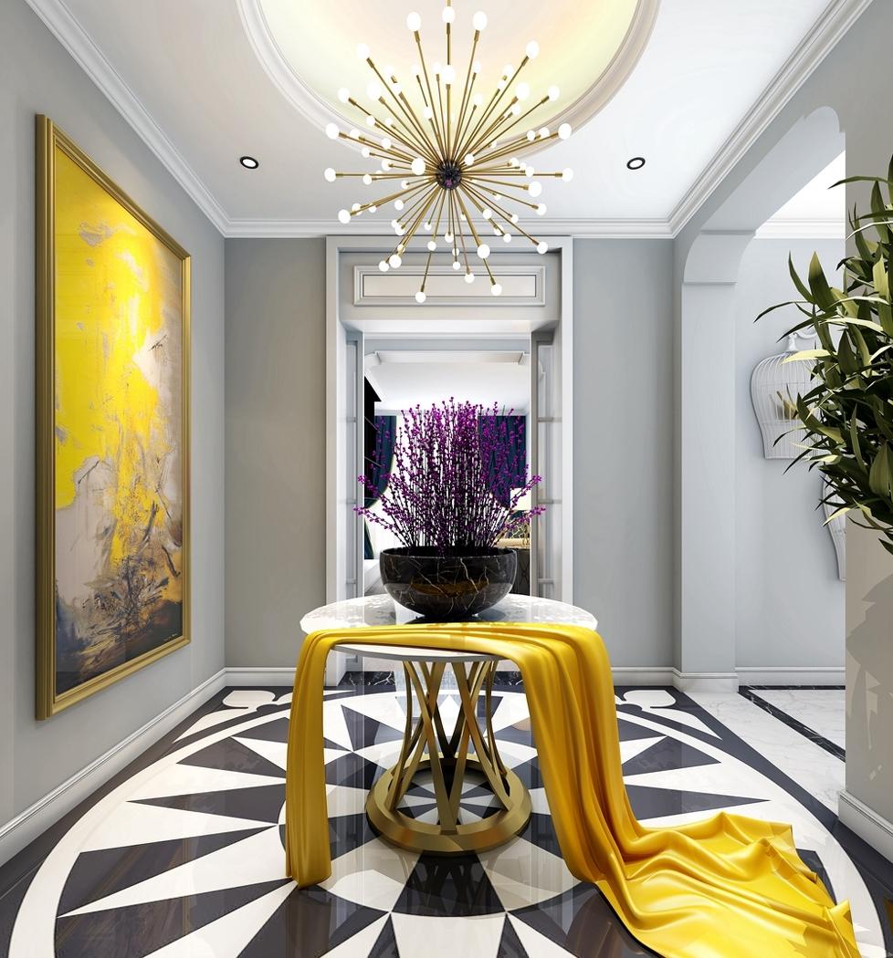 
中科大学村现代轻奢：亮色系的时尚大气 -2