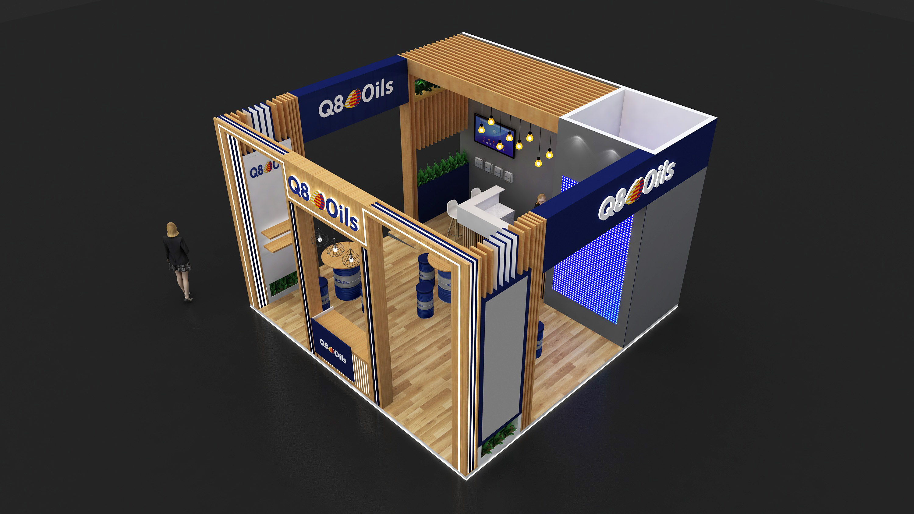 Q8 OILS 6X6M STALL DESIGN IN DUBAI-10