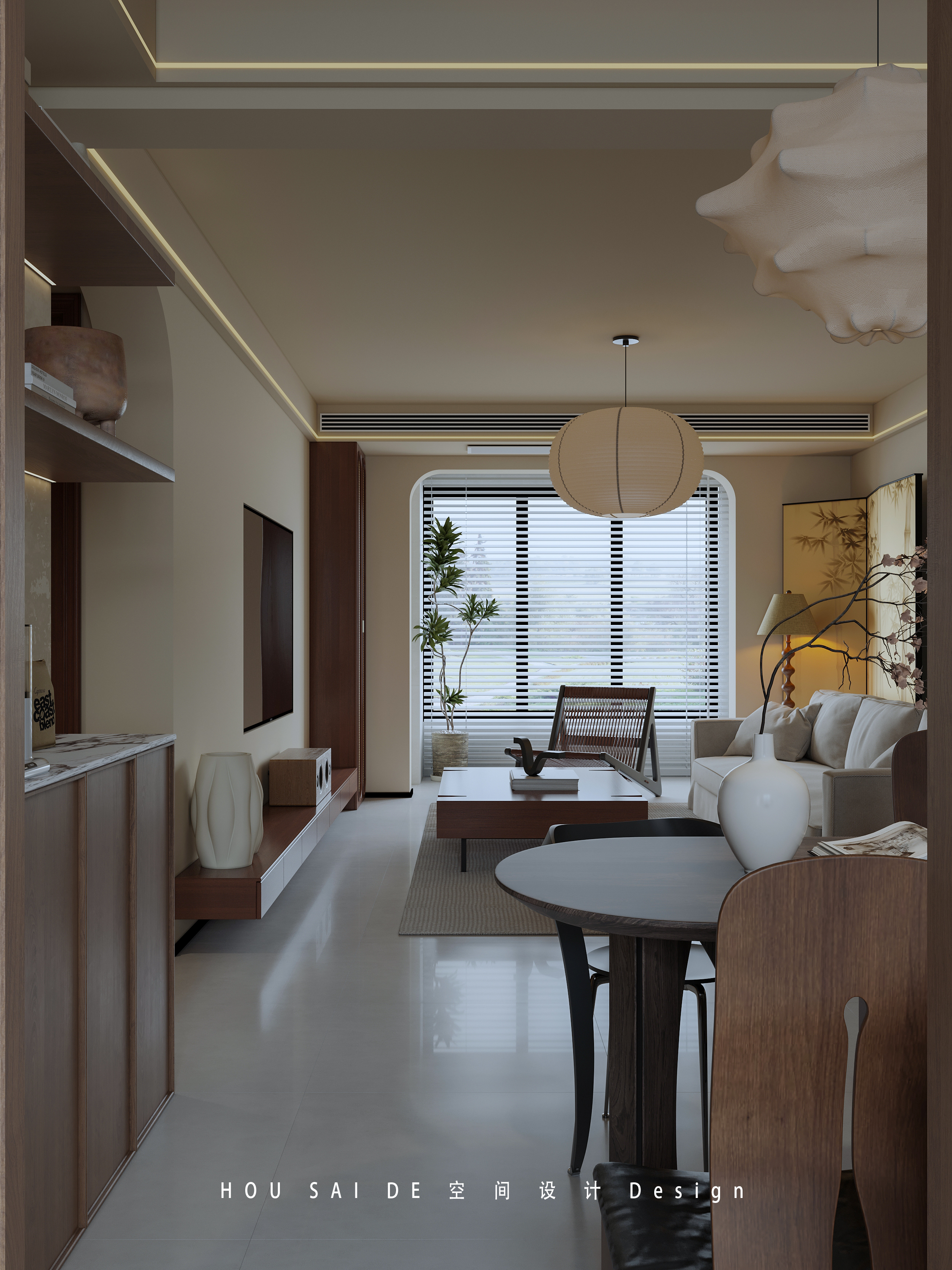 中古风室内设计丨中国河北丨HSD 空间设计-14