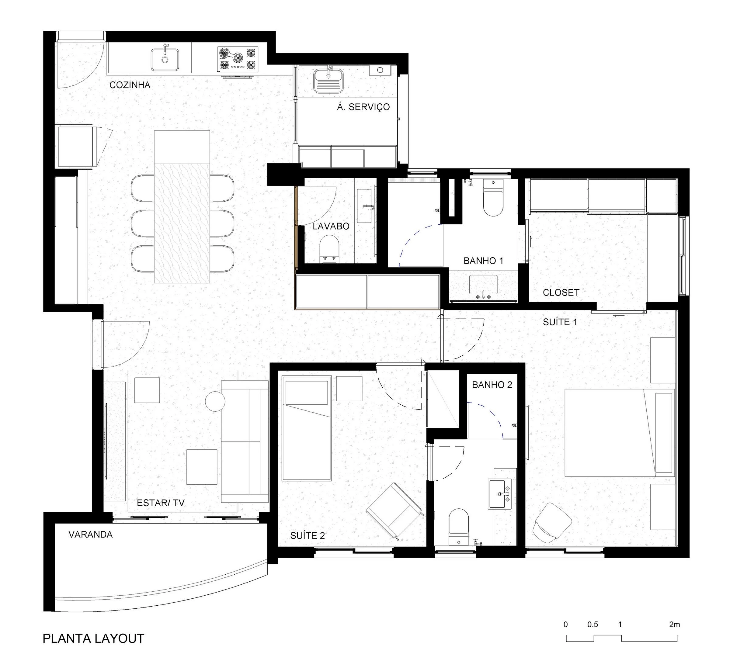 野兽派风格开放式公寓丨巴西圣保罗丨Juliana Garcia Arquitetura-32