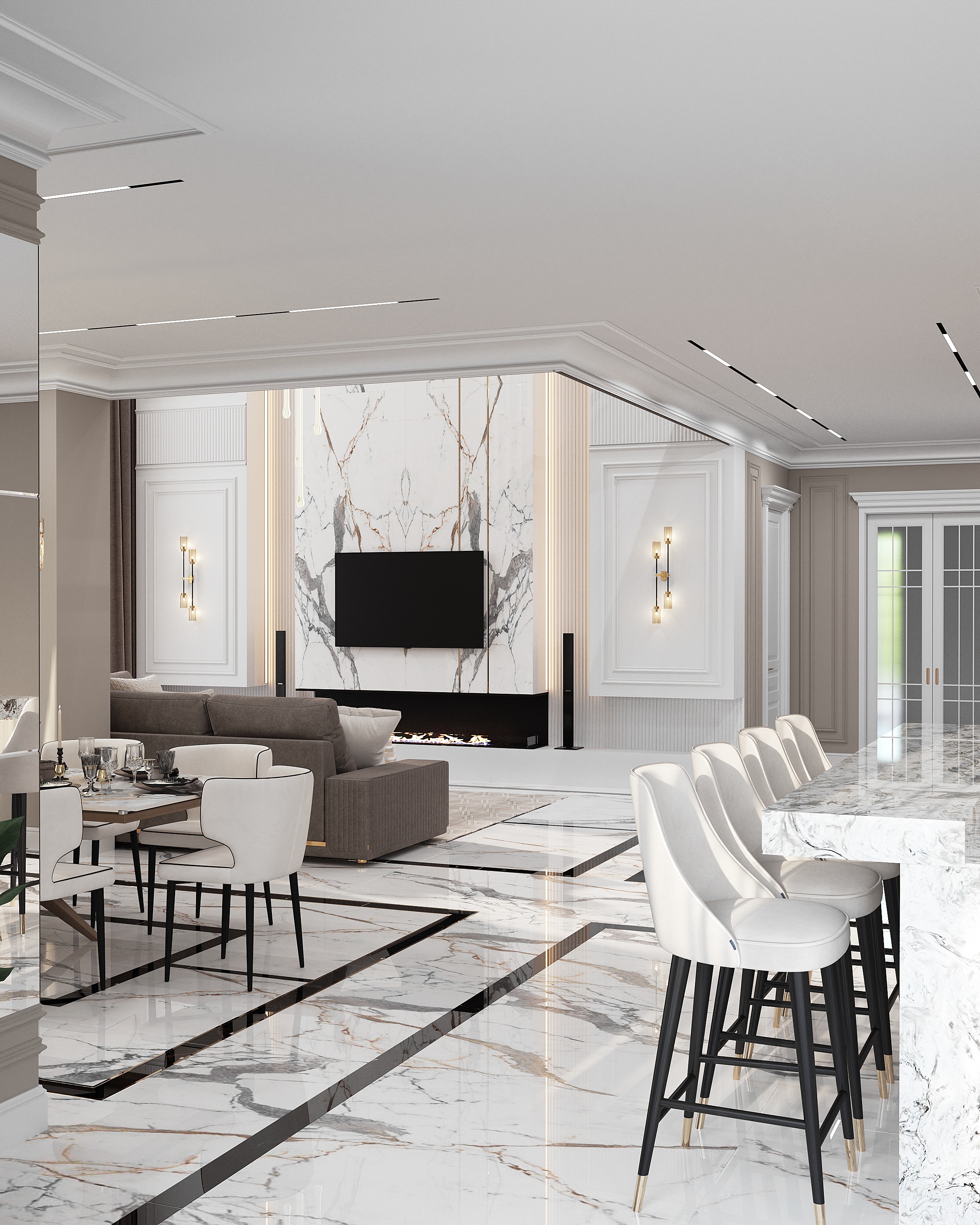 雅罗斯拉夫尔新古典主义别墅丨俄罗斯莫斯科丨WHITE SKILL STUDIO-20