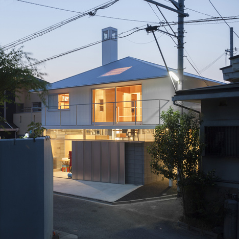 House in Kawanishi by Tato Architects with hipped roof and stilts-0