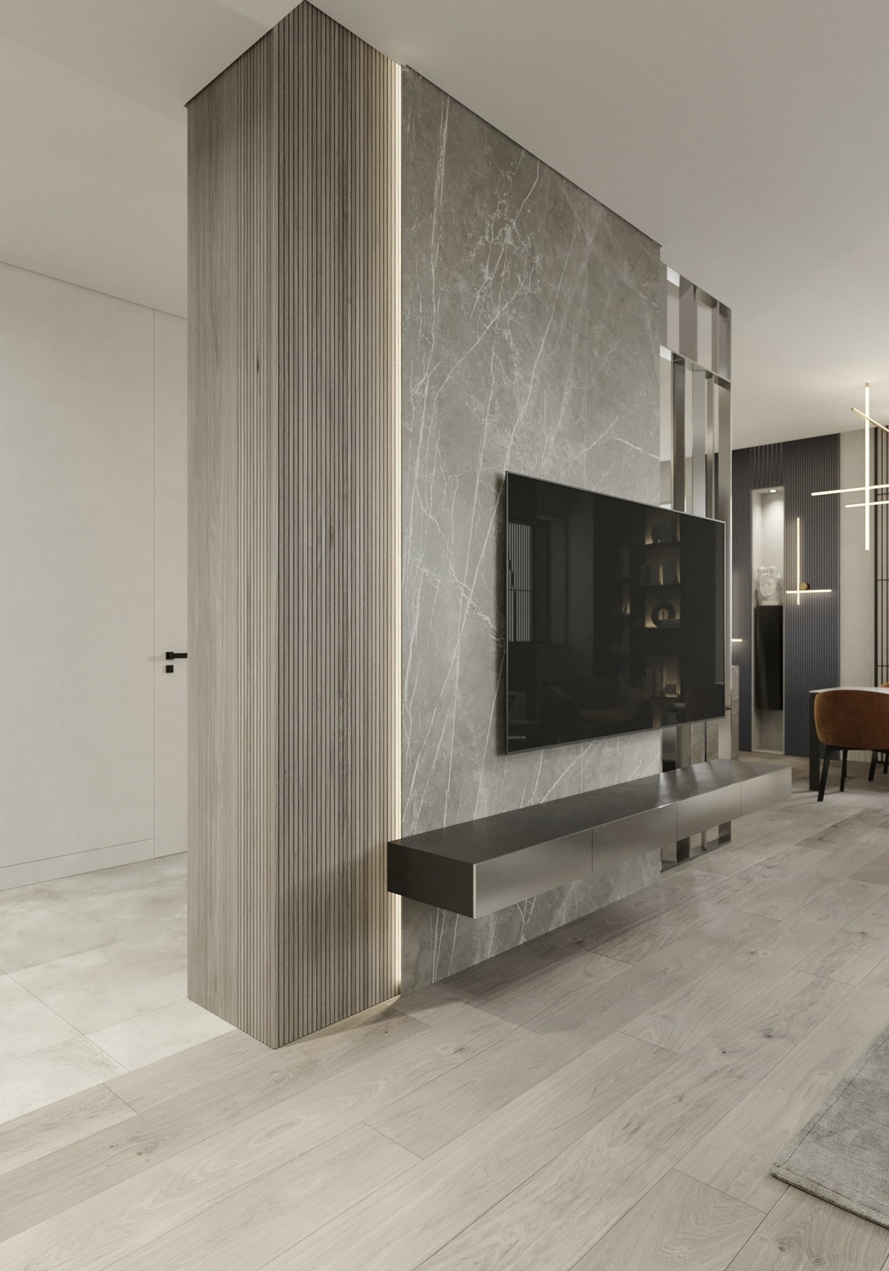 莫斯科简约风空间设计丨俄罗斯莫斯科-1