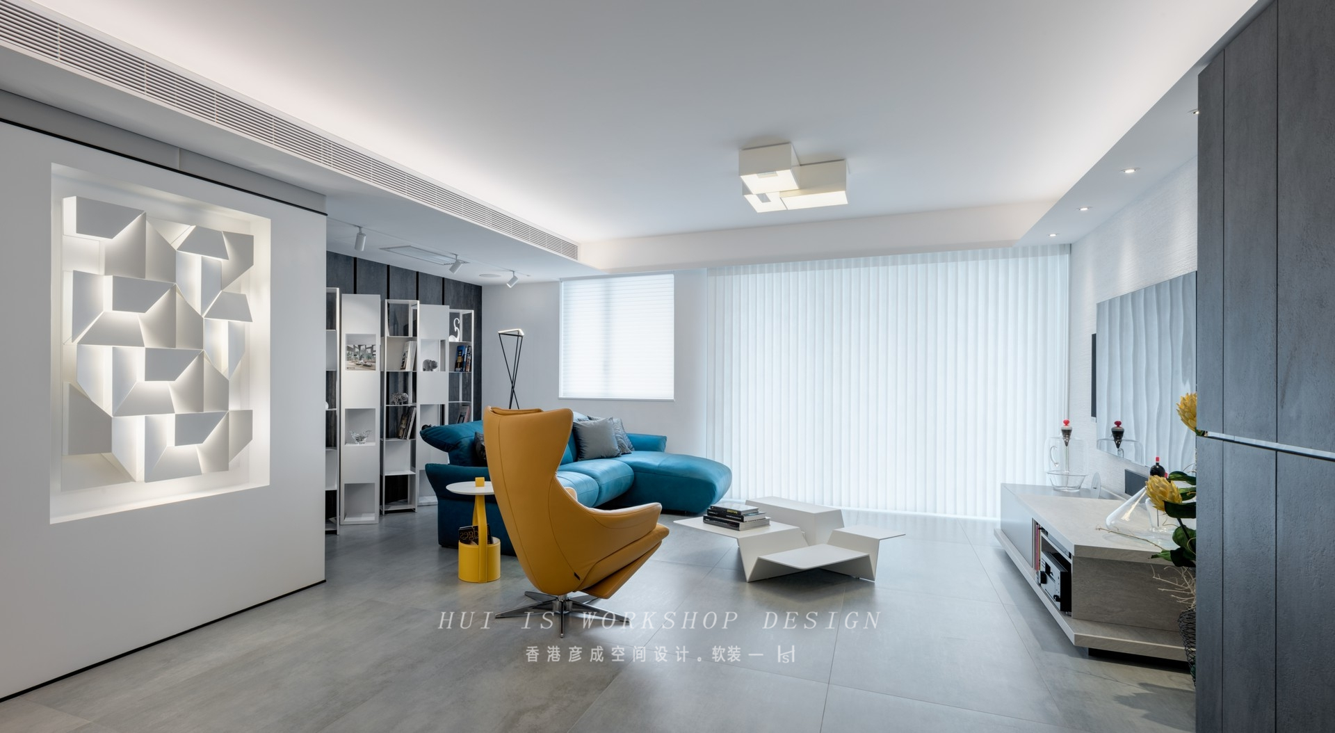 留白下的彩色空间 | 自然生机与现代简约的完美融合-1