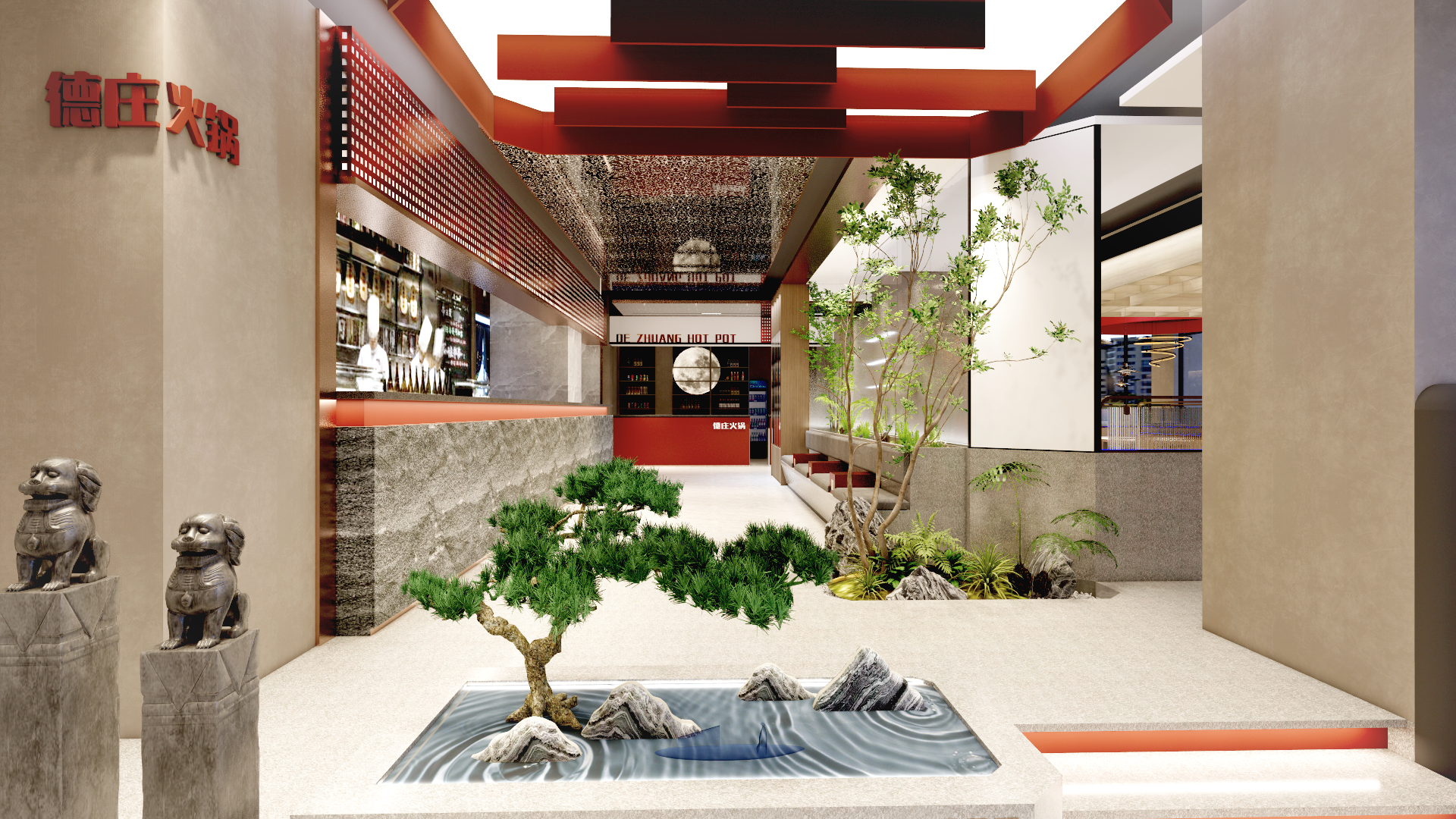 重庆德庄火锅丨中国安徽丨FZ 建筑空间·准线设计-10