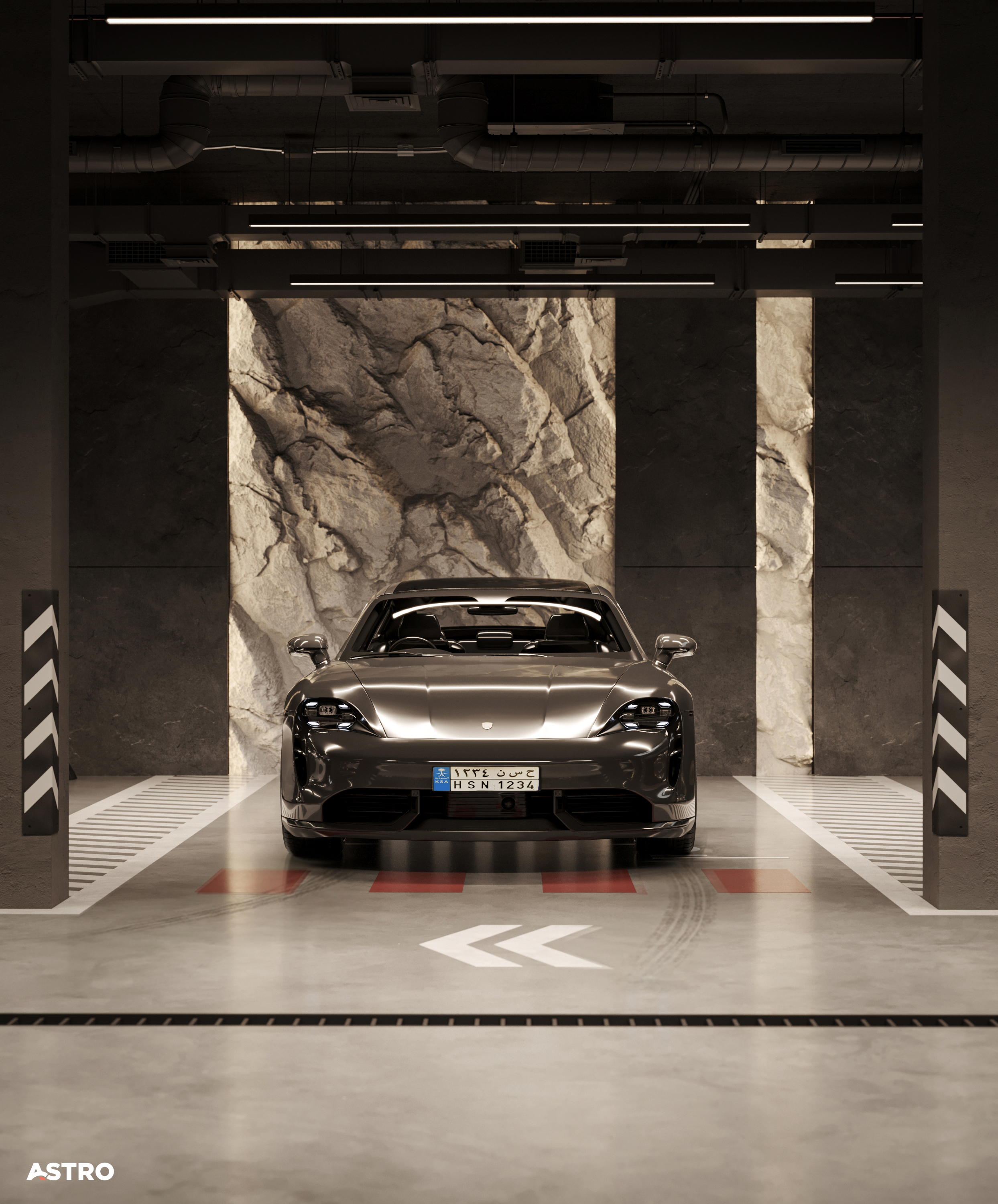 Basement Parking Design（地下室停车设计）丨沙特阿拉伯丨Astro Architects-13