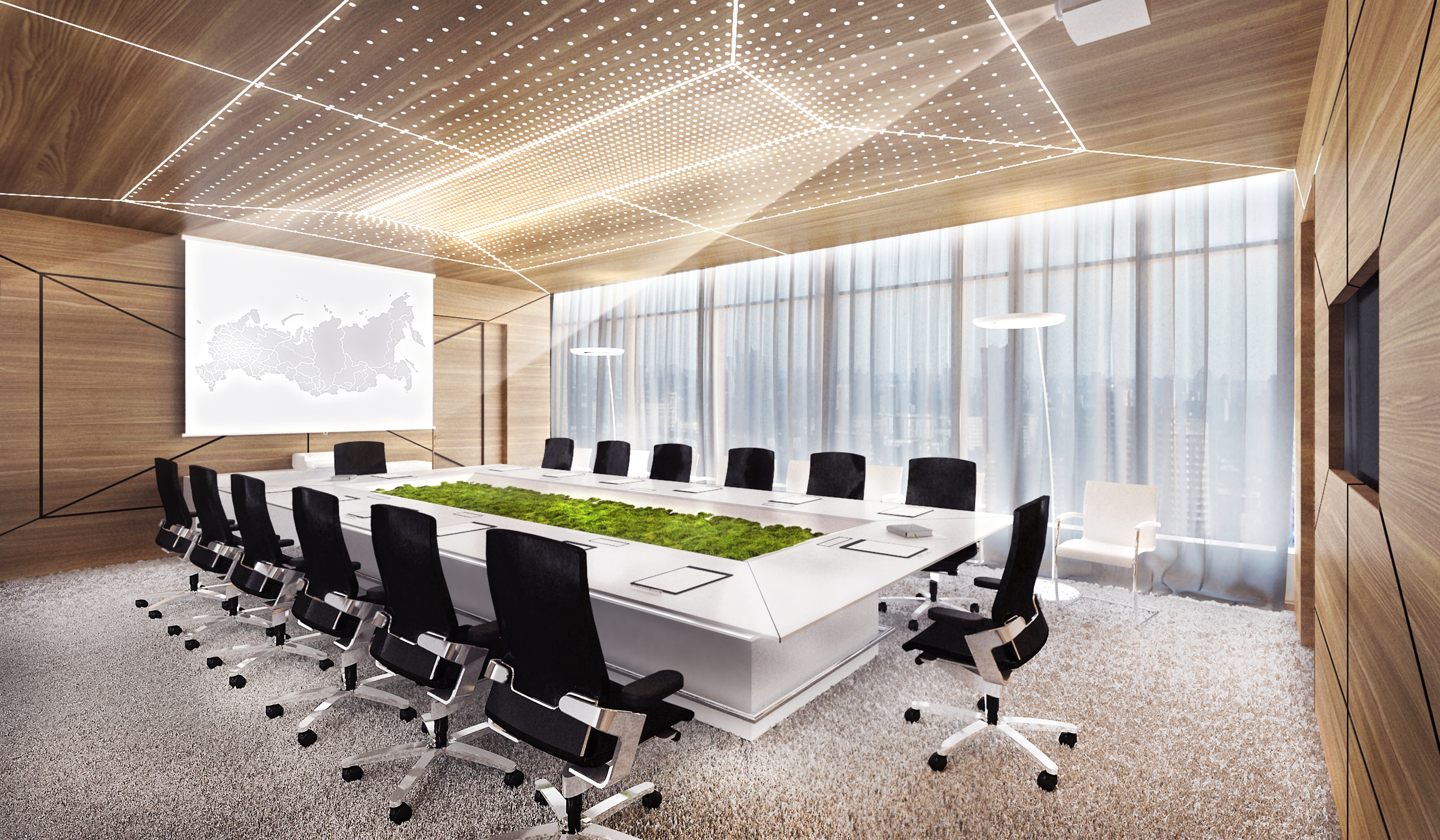 俄罗斯 MRTS 公司办公室——自然与科技的和谐融合-40