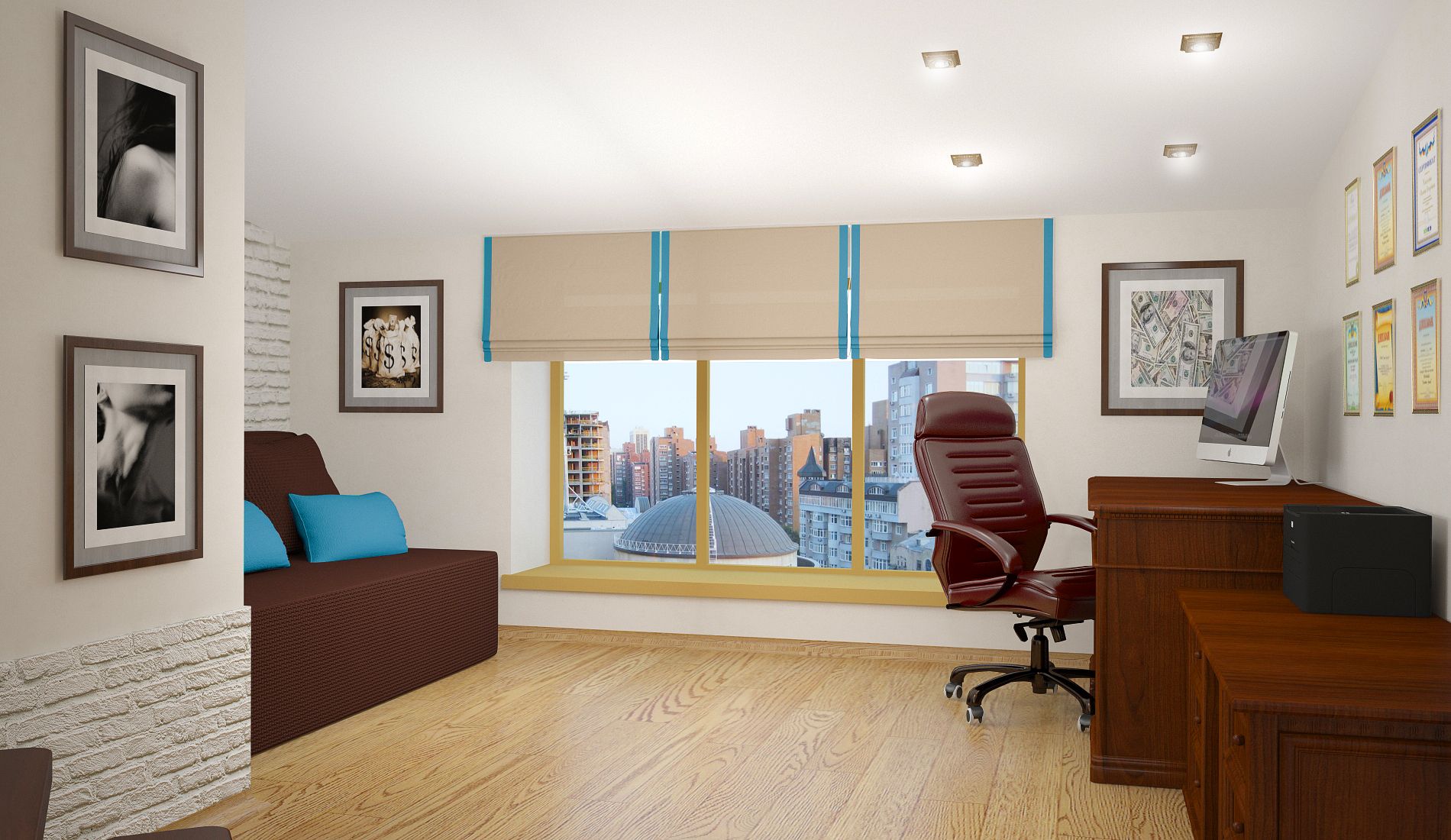 基辅市中心顶层公寓丨乌克兰基辅-18