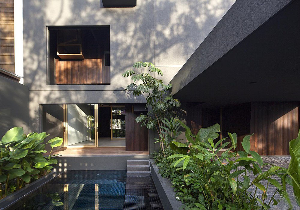 新加坡“屋中屋”半独立住宅 | 室内外层叠有致，动感空间-27