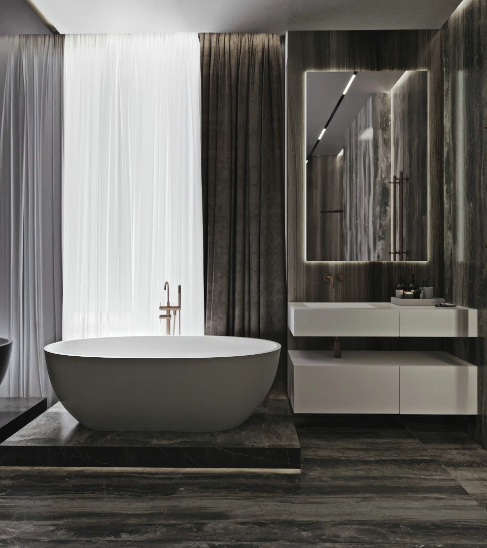 340㎡高级灰别墅设计-22